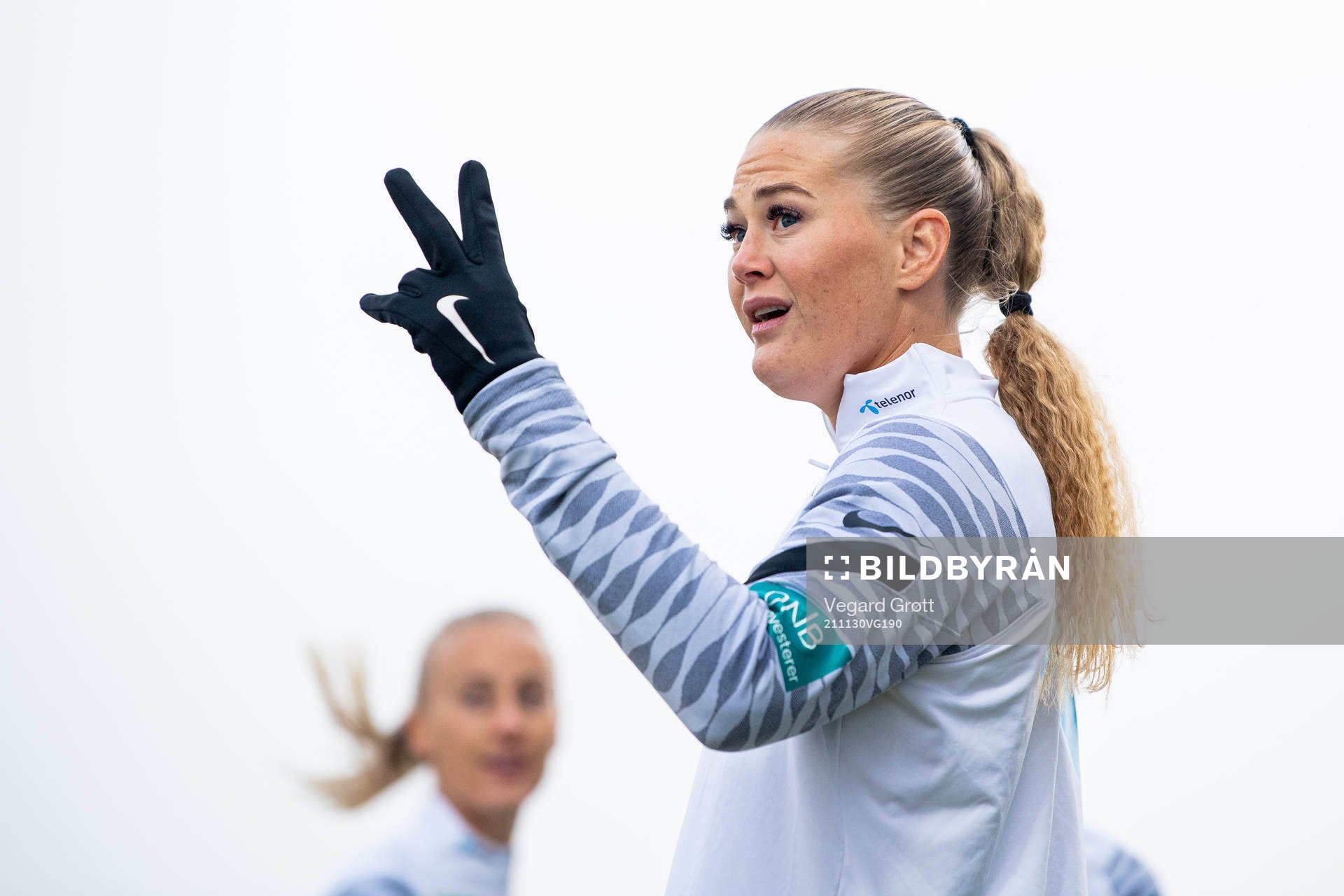 Lisa-Marie Karlseng Utland of Norway warms up