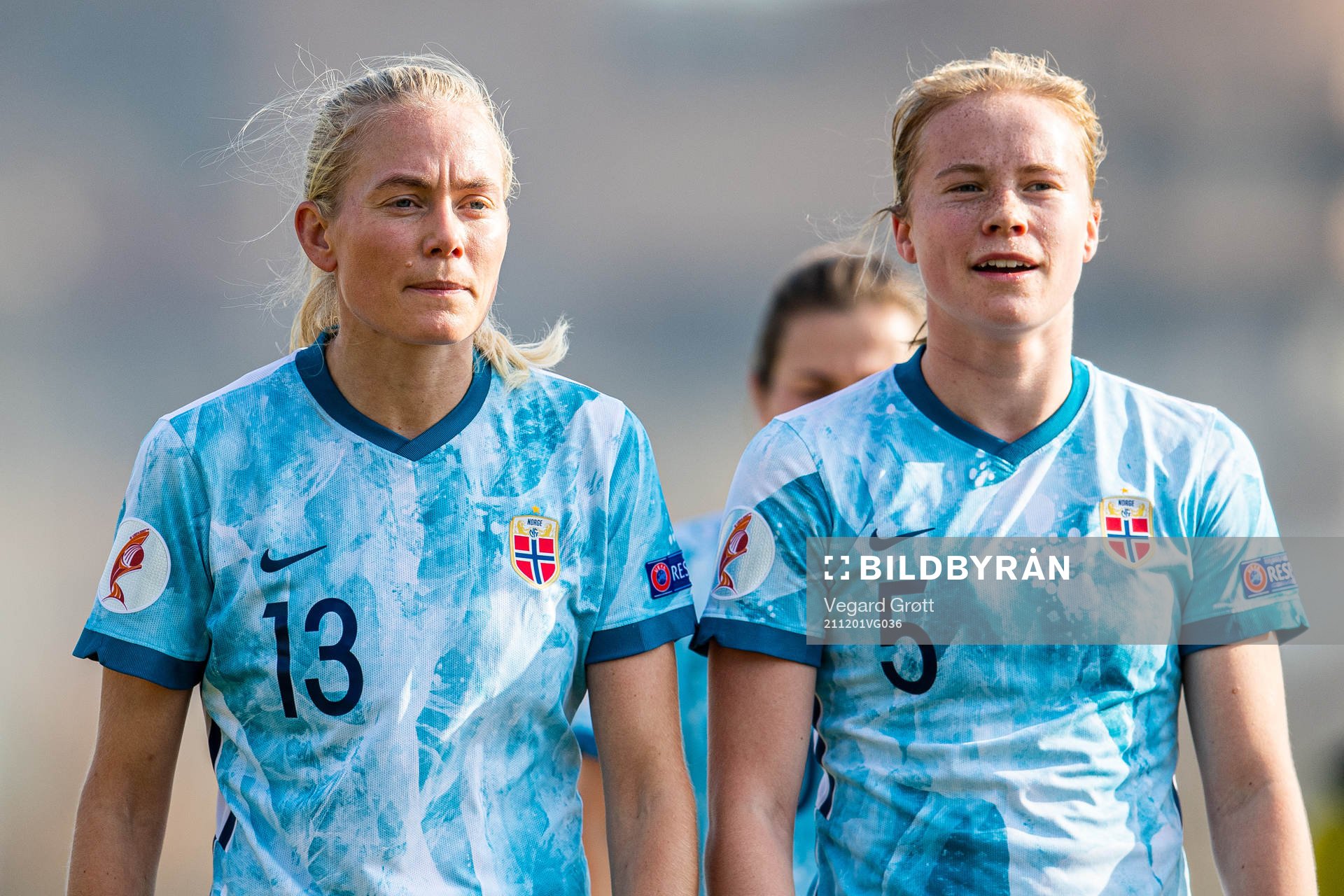 Guro Bergsvand and Julie Blakstad of Norway