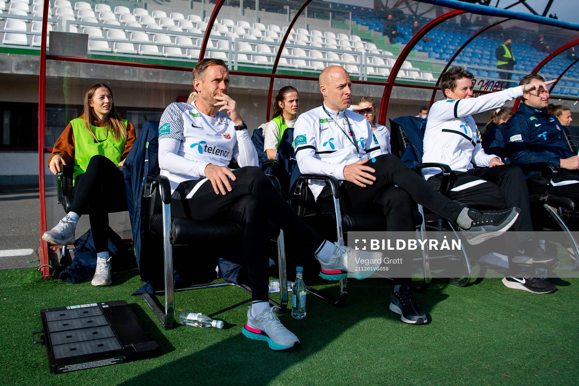Martin Sjögren, head coach of Norway, Anders Jacobson,