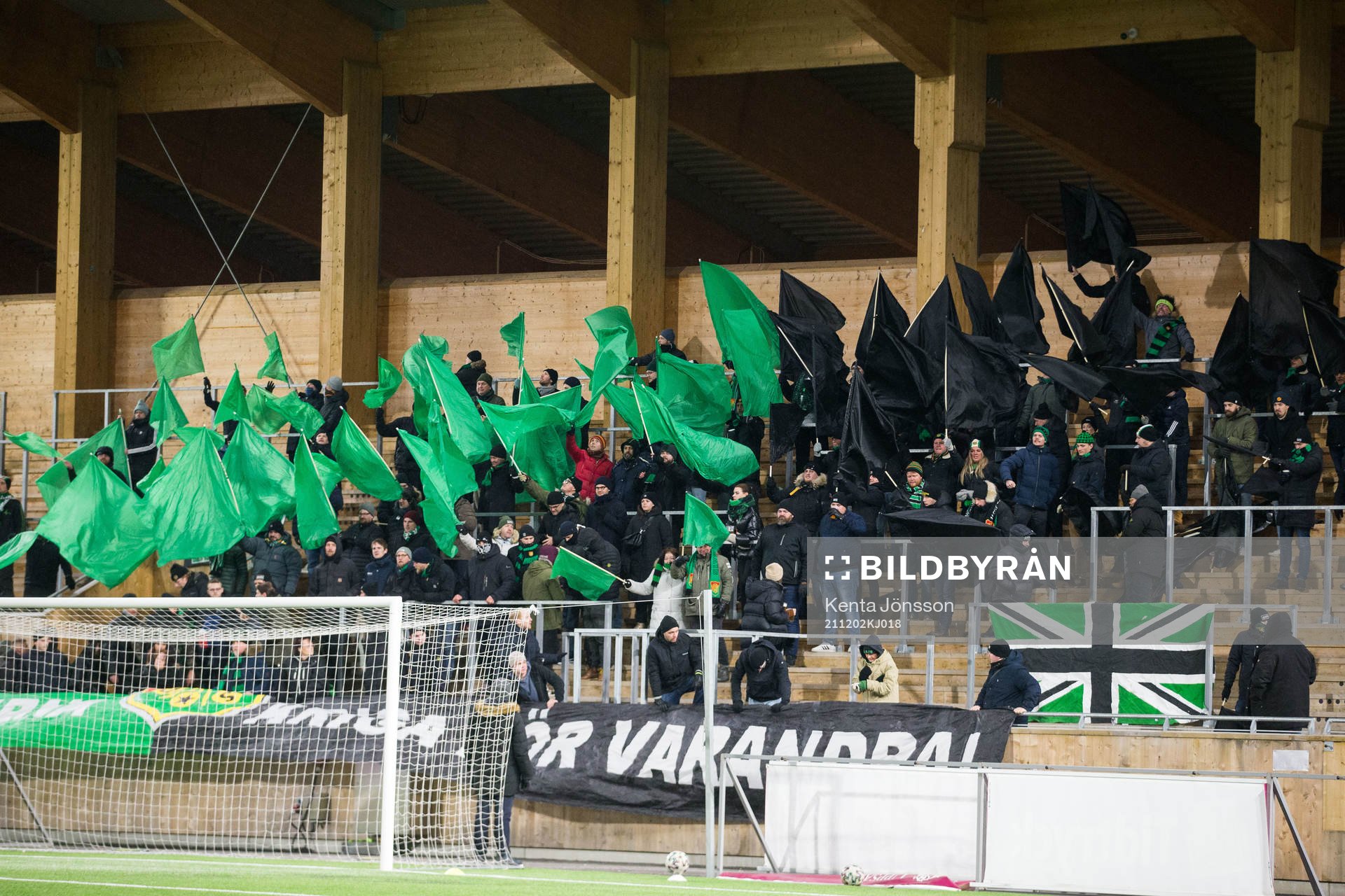 GAIS supportrar innan kvalet till Superettan mellan Dalkurd