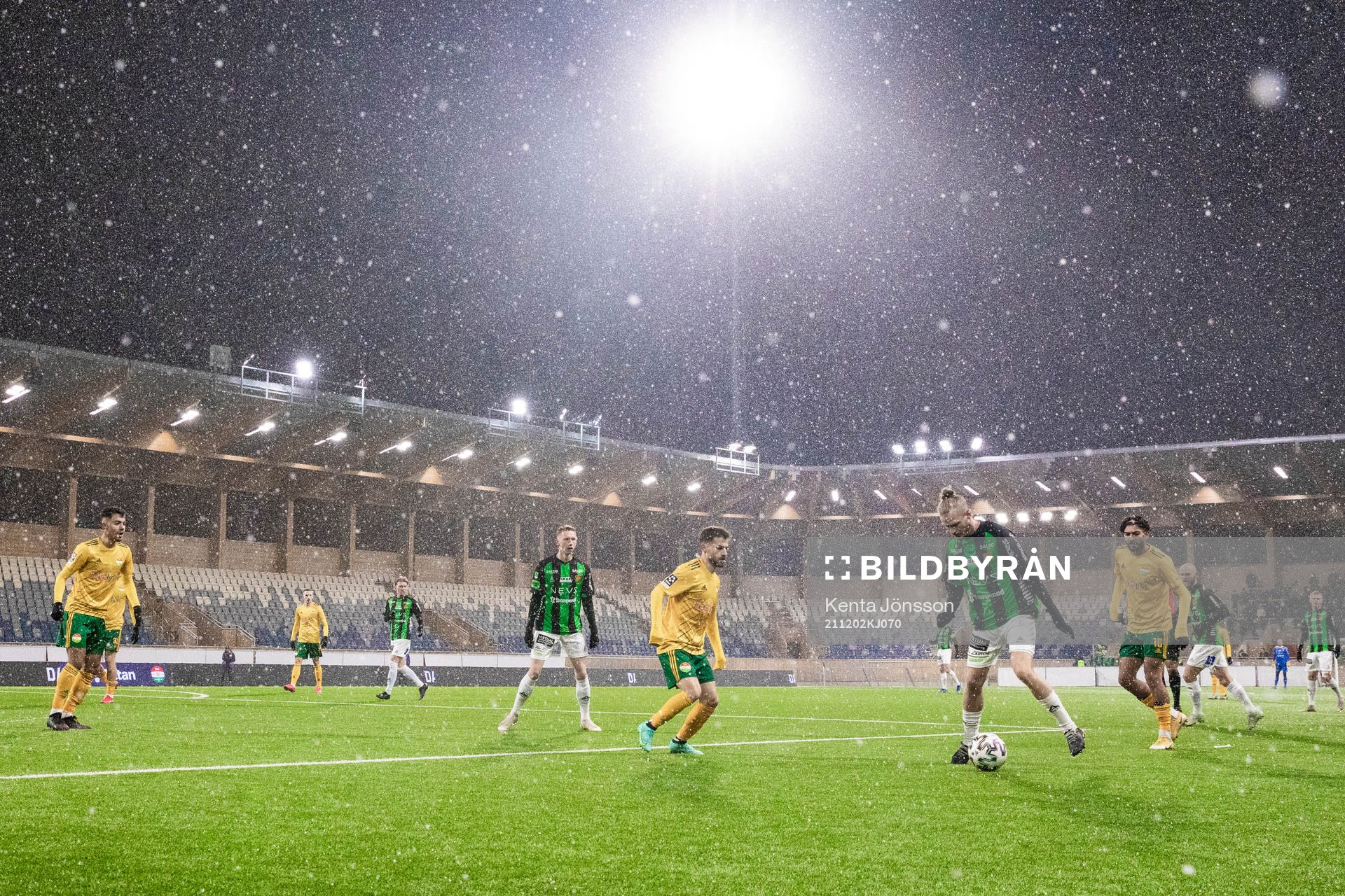 Snöfall över Studenternas