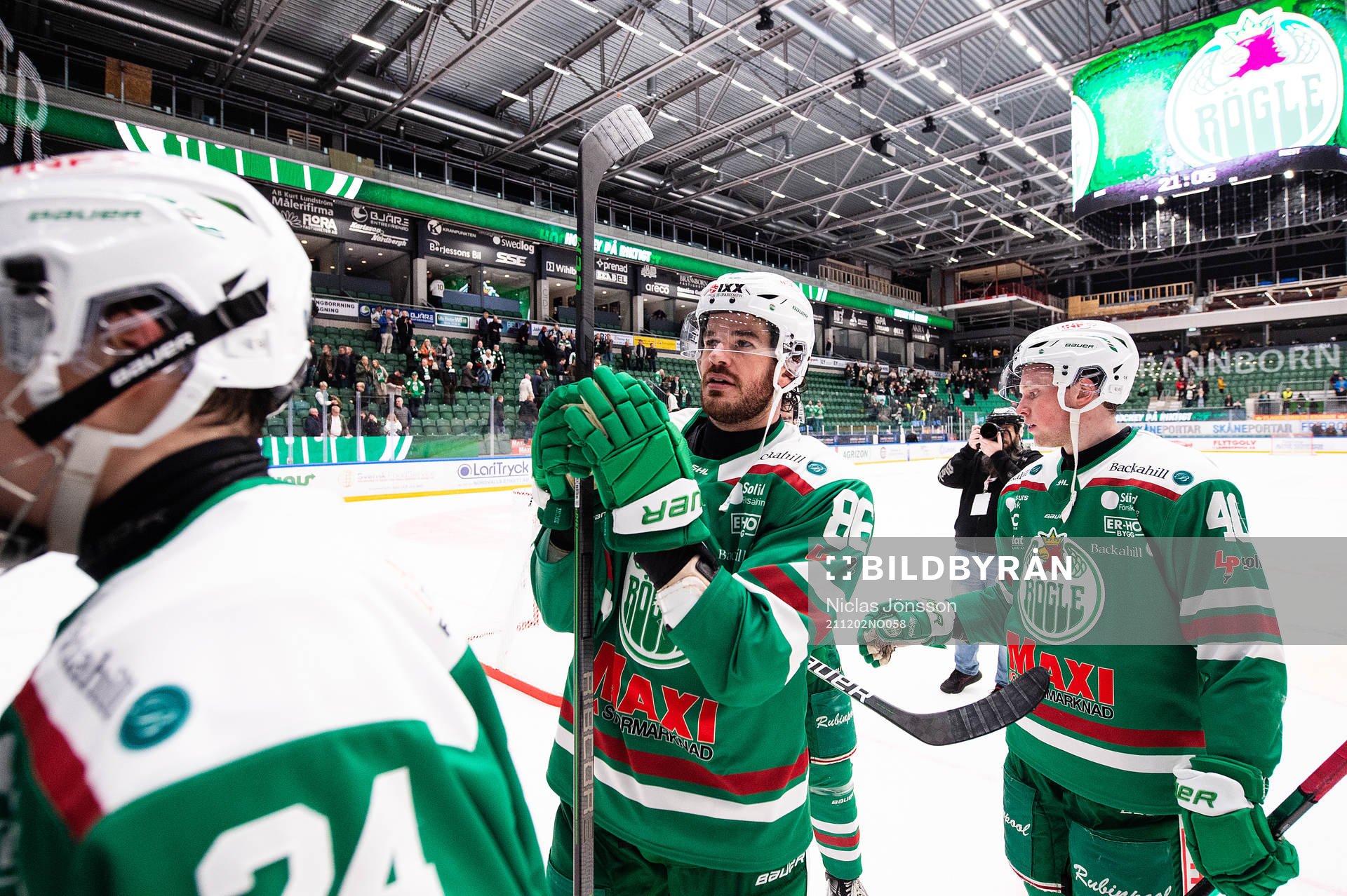Rögles Eric Gelinas jublar