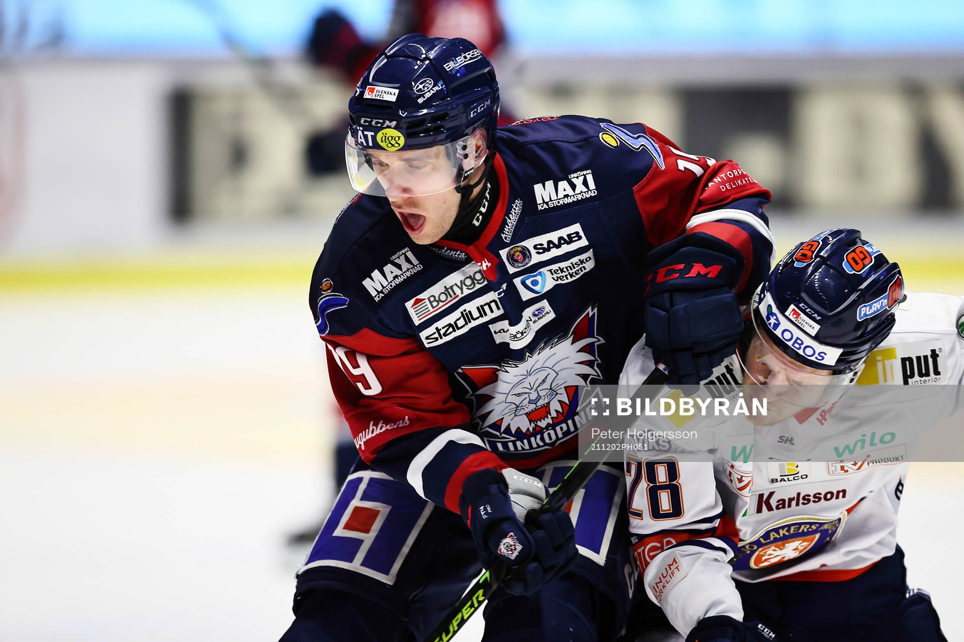 Linköpings Patrick Russel och Växjös Hugo Gustafsson