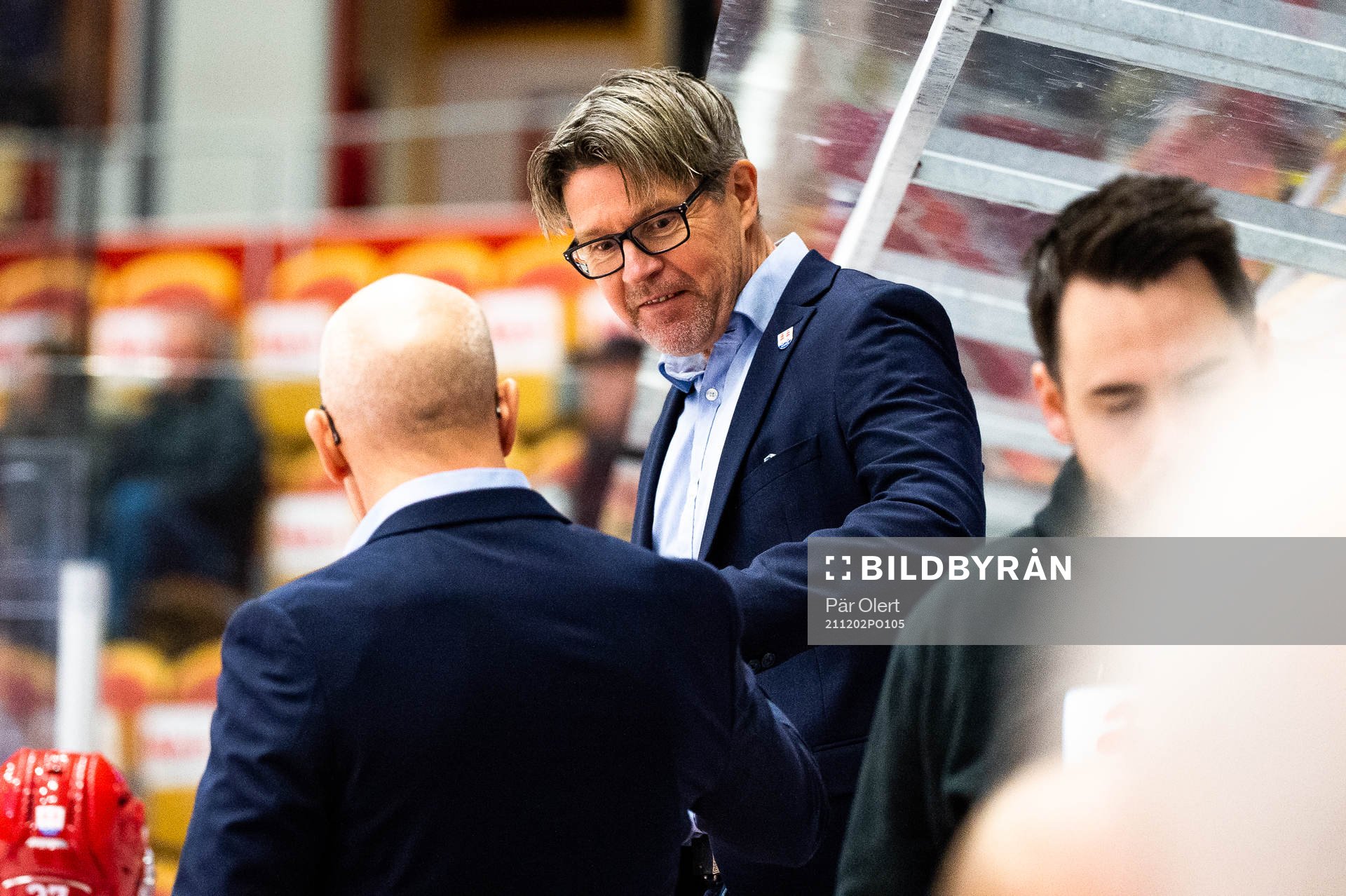 Timrås tränare Anders Karlsson jublar