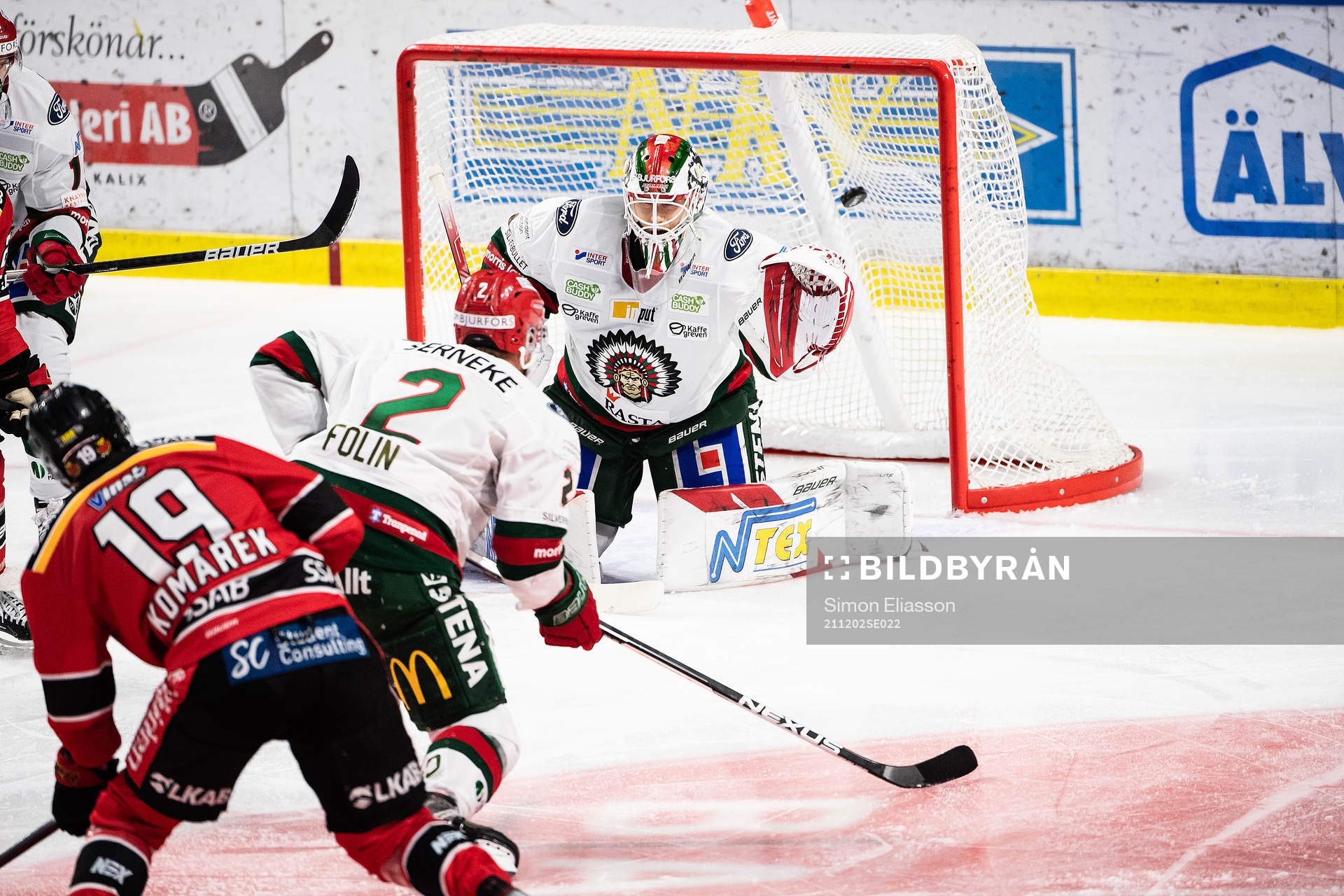 Luleås Konstantin Komarek gör 1-1