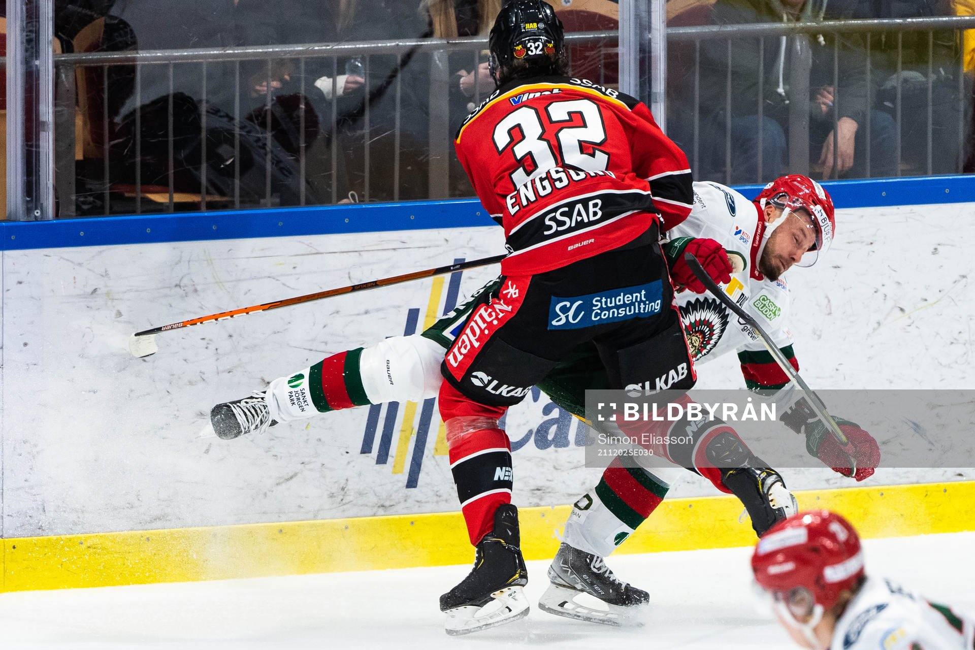 Luleås Oscar Engsund och Frölundas Jan Mursak