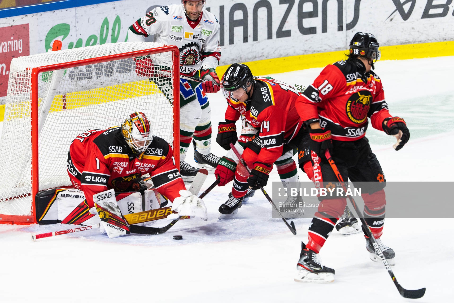 Luleås målvakt Jesper Wallstedt