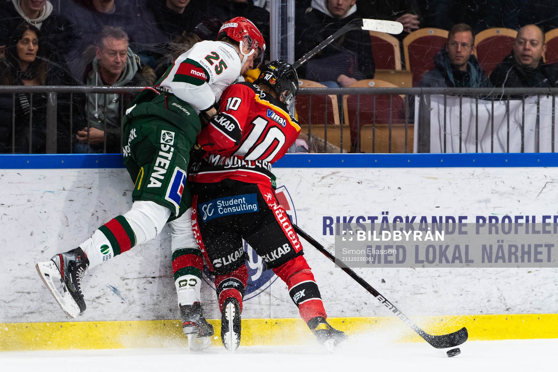 Frölundas Elmer Söderblom och Luleås Einar Emanuelsson