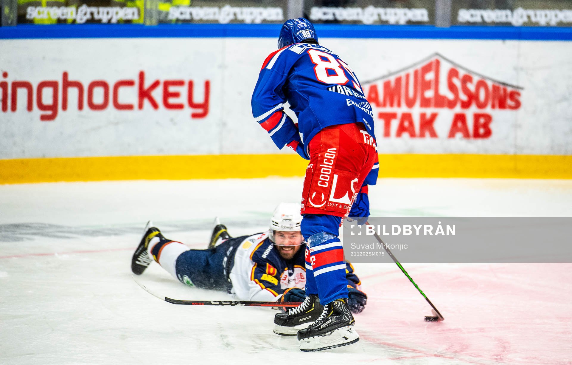 Oskarshamns Patrik Karlqvist och Djurgårdens Stefan Warg