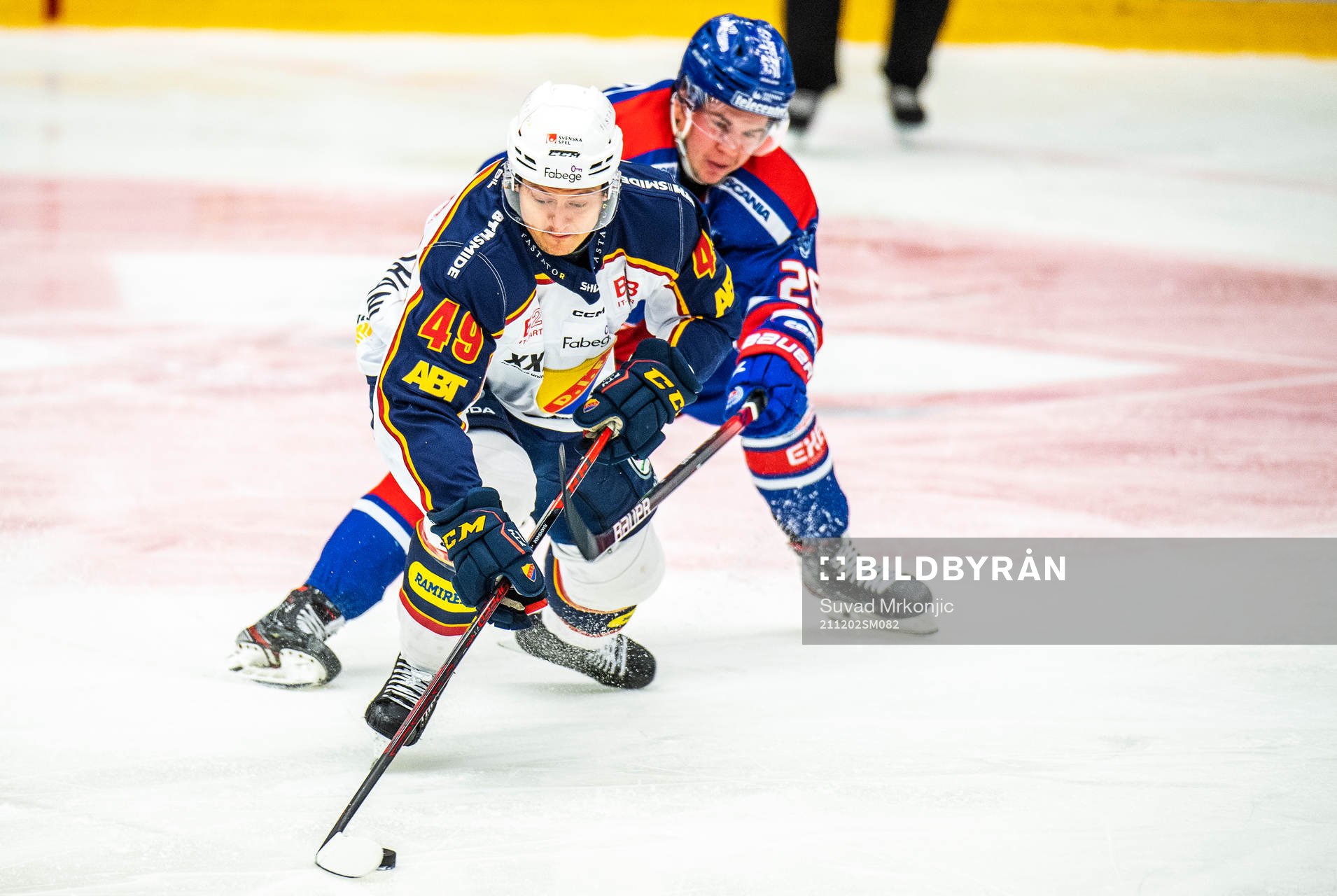 Djurgårdens Rhett Rakhshani och Oskarshamns Lukas Pilö
