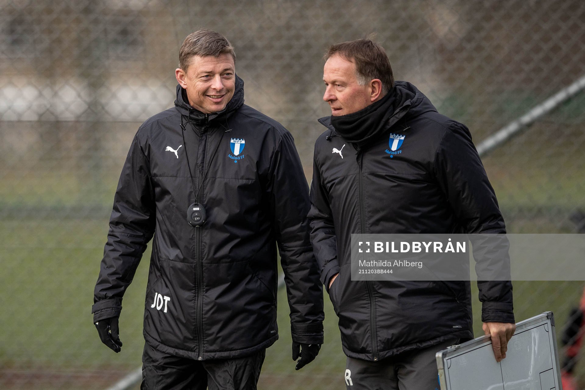 Tränare Jon Dahl Tomasson och assisterande tränare Remy