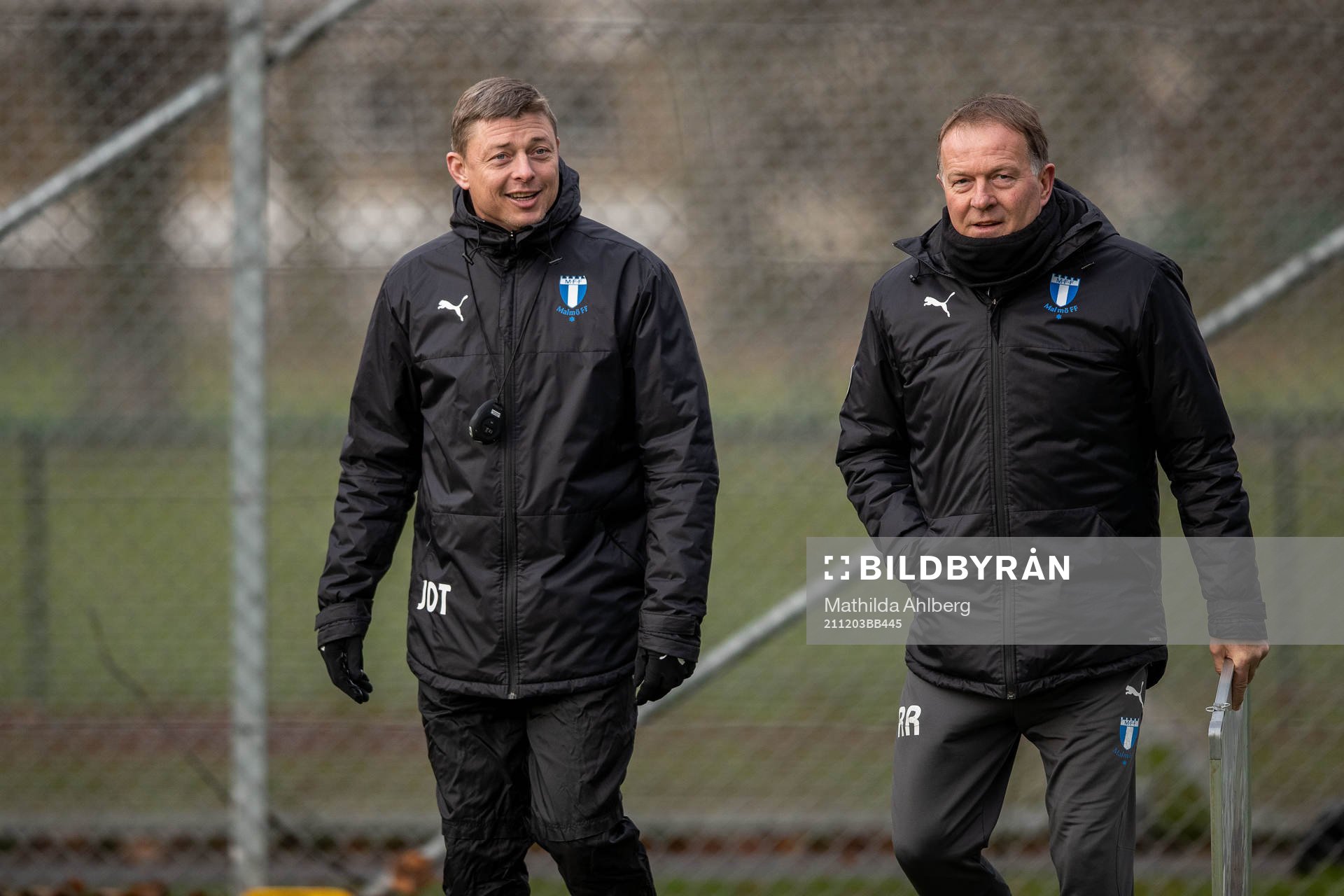 Tränare Jon Dahl Tomasson och assisterande tränare Remy