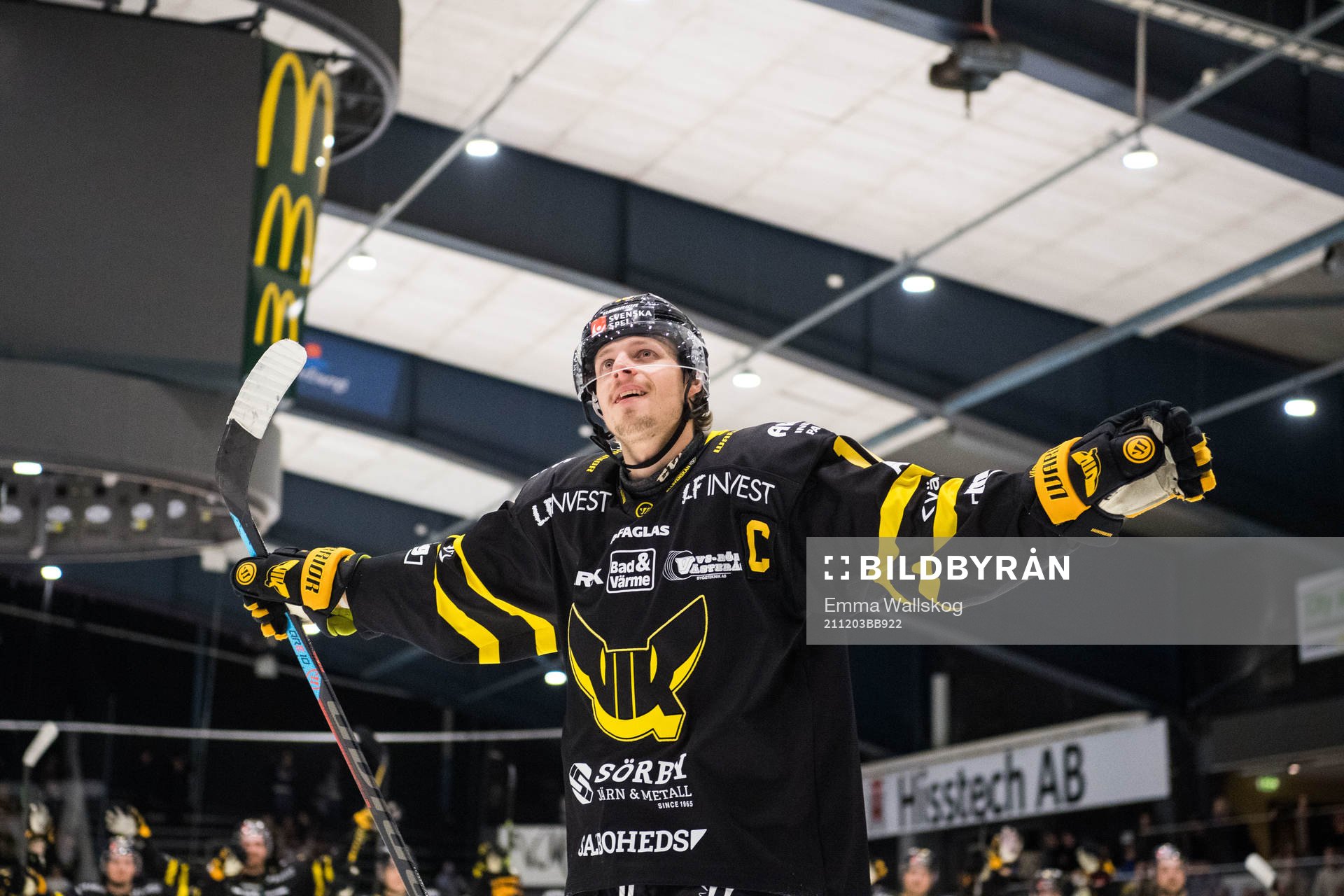 Västerås Lukas Zetterberg jublar