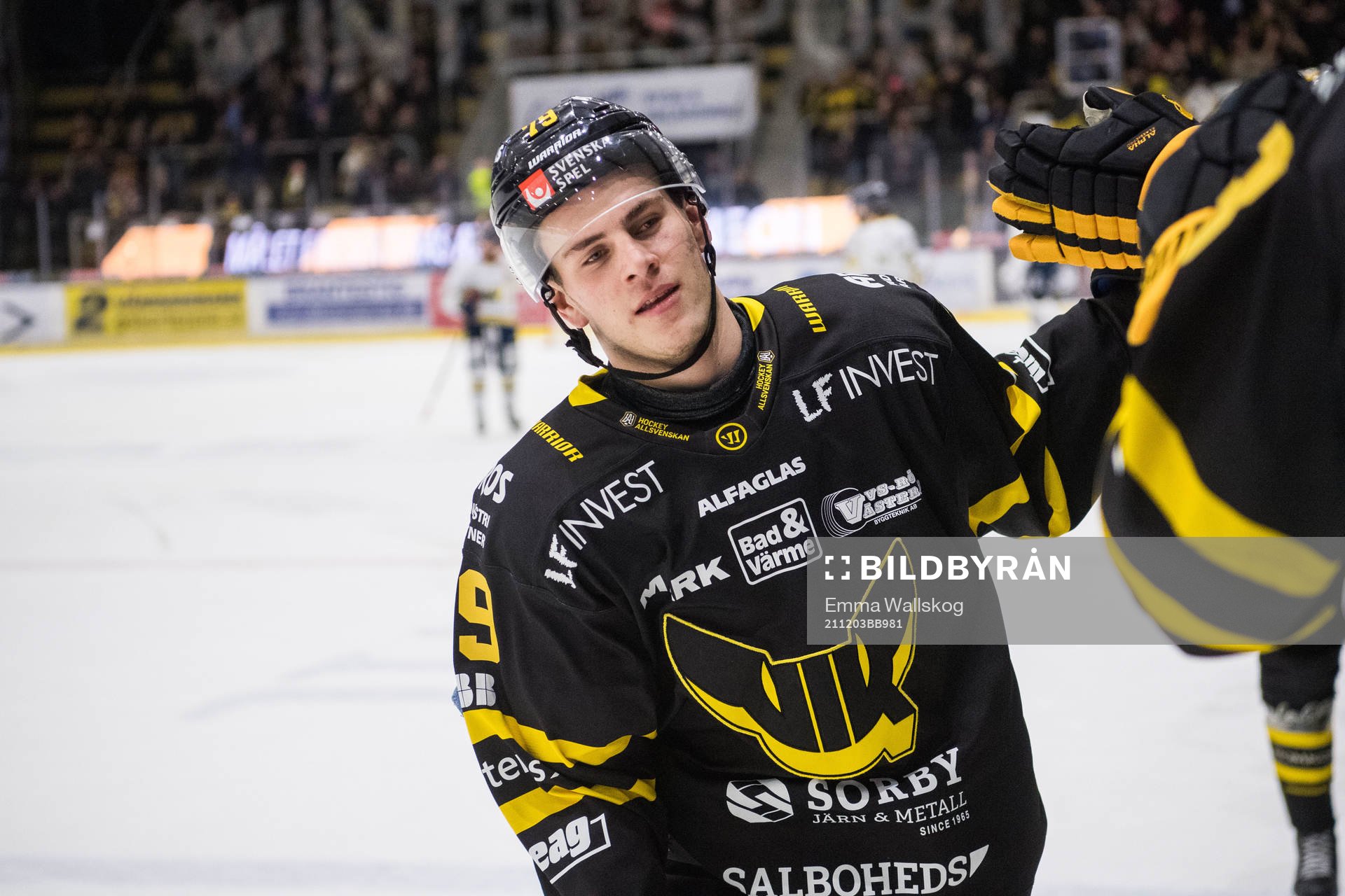 Västerås Gabriel Kangas jublar
