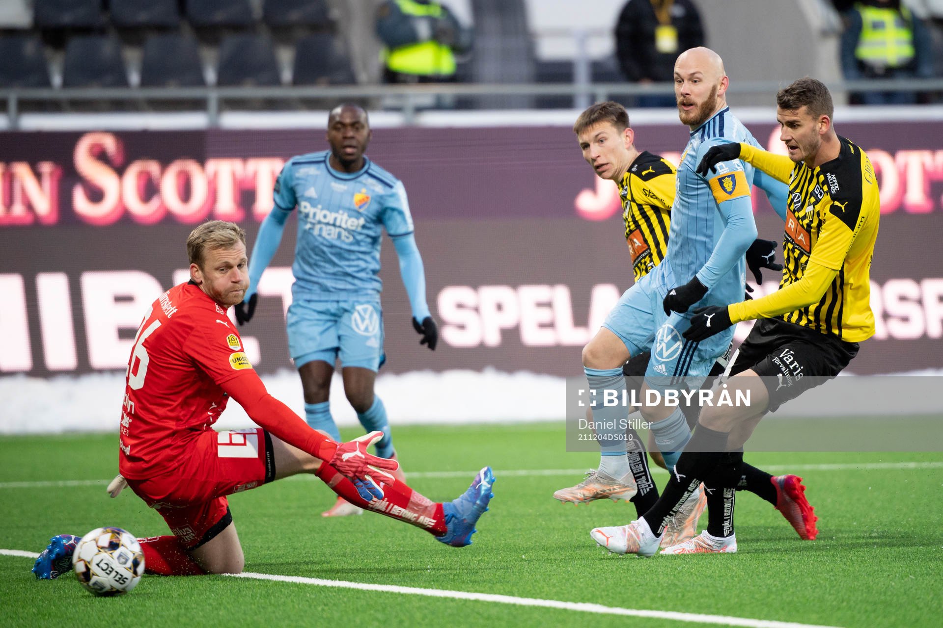 Djurgårdens Magnus Eriksson gör 0-1