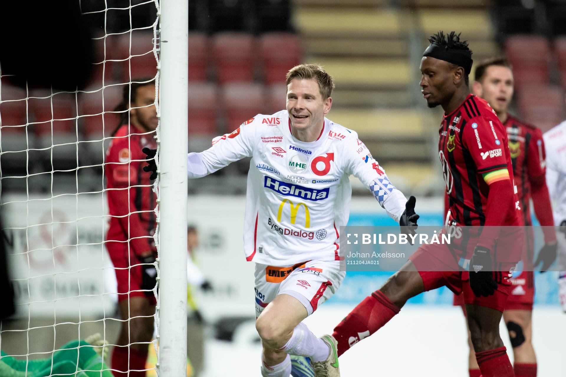 Degerfors Johan Bertilsson jublar