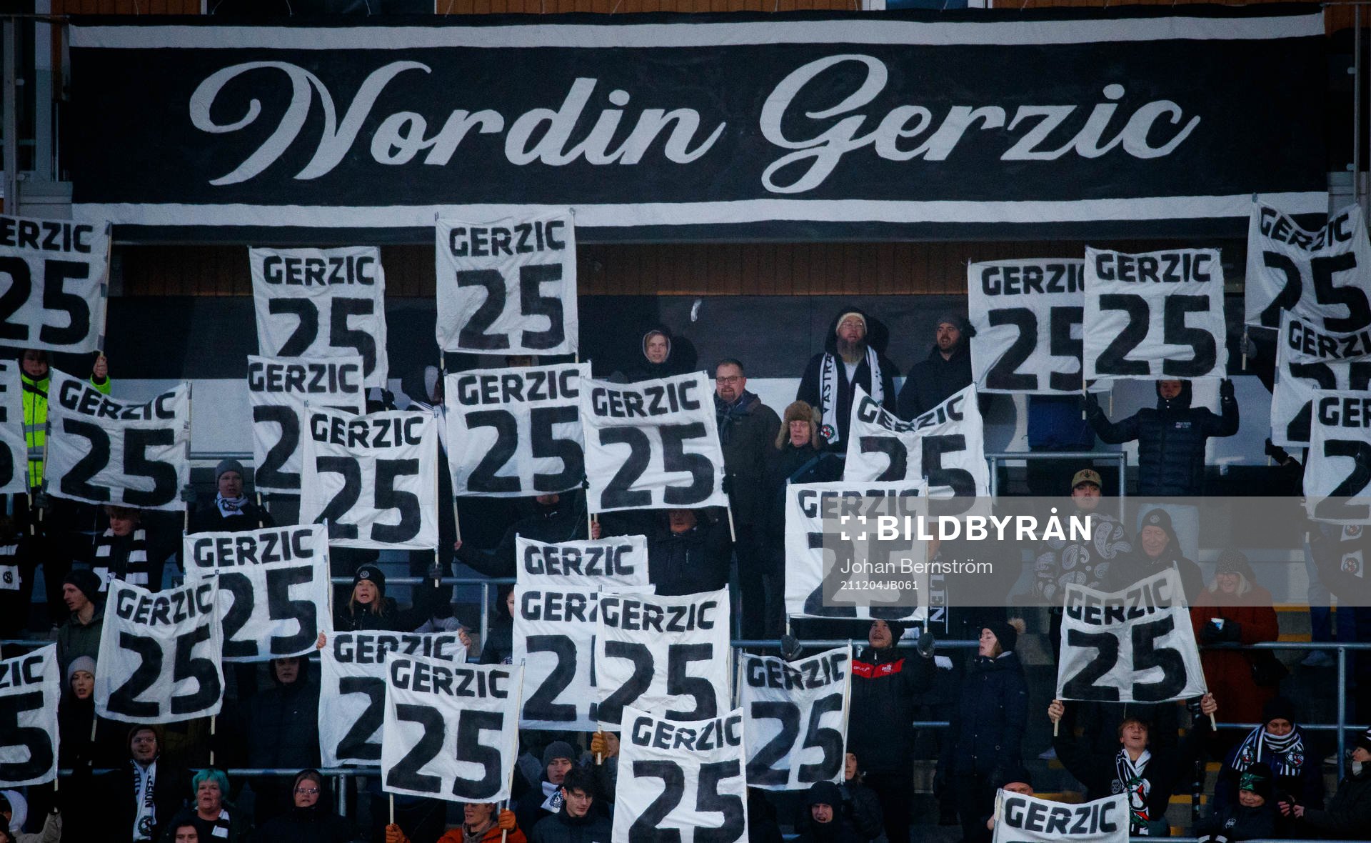 Tifo för Örebros Nordin Gerzic