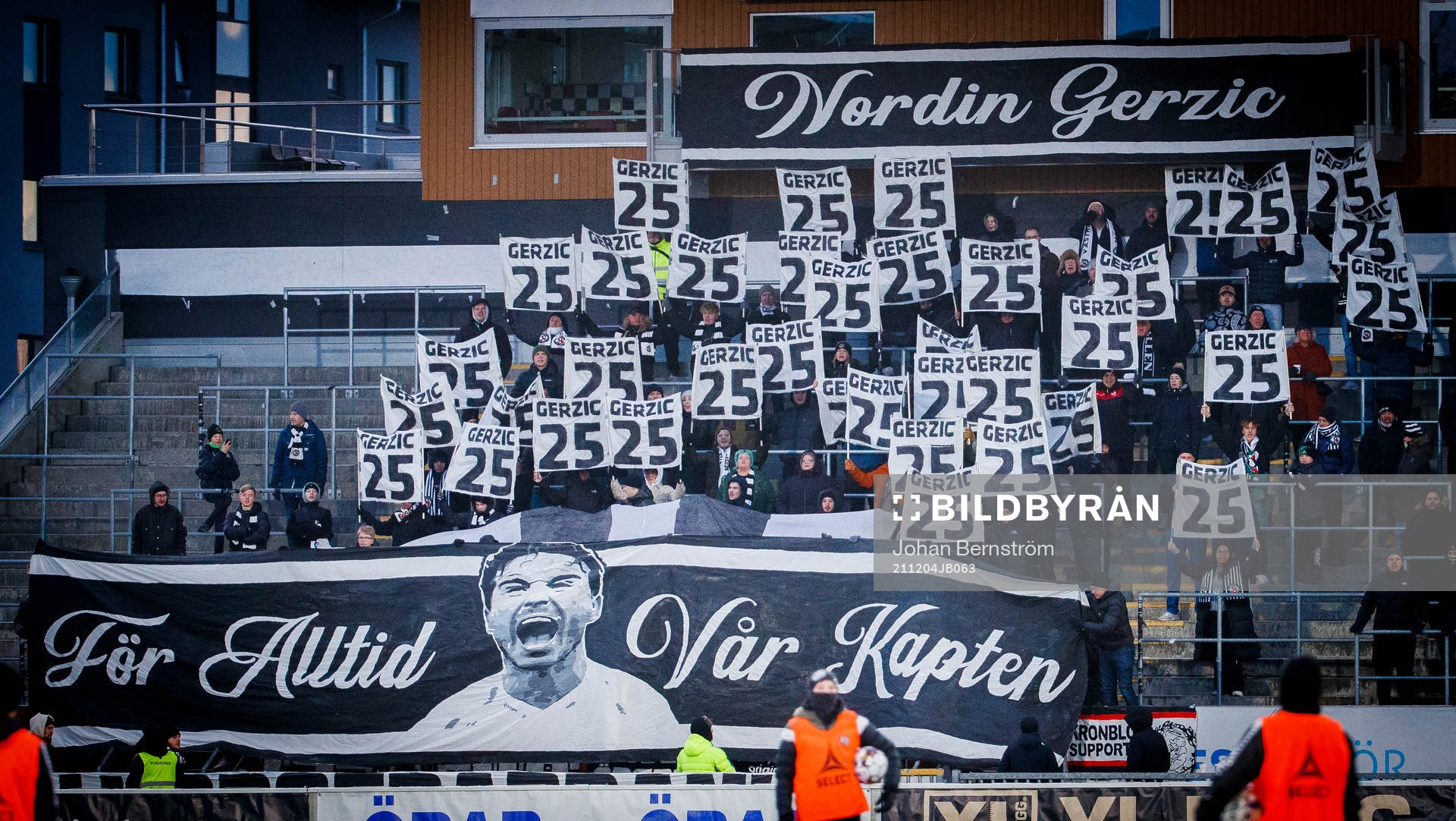 Tifo för Örebros Nordin Gerzic