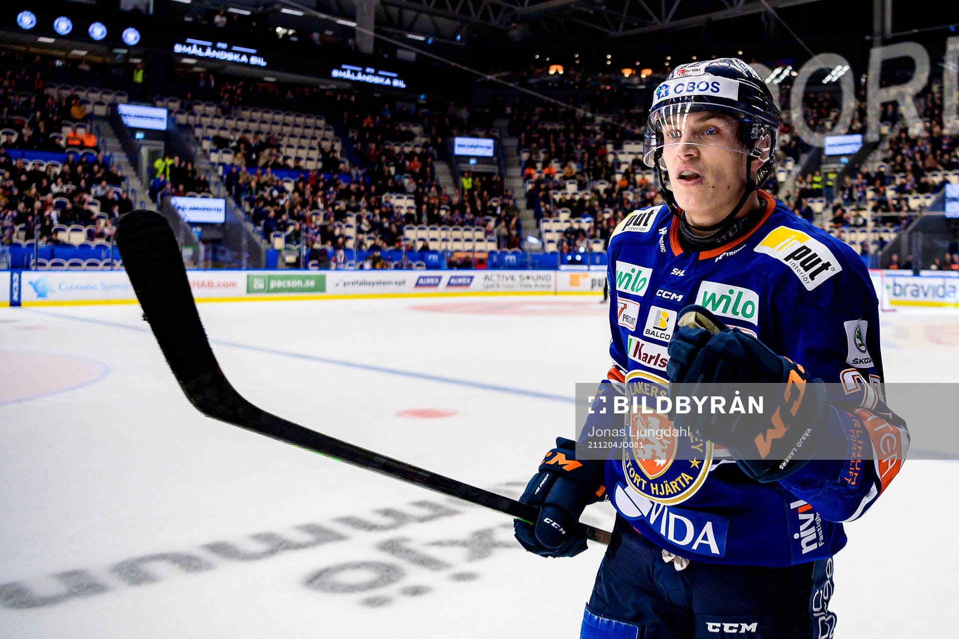 Växjös Pontus Holmberg jublar