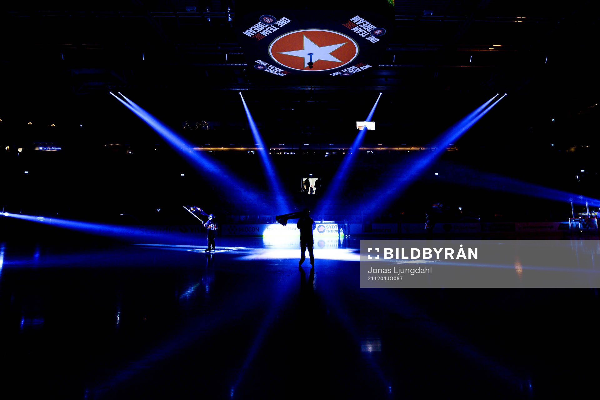 Växjös intro före ishockeymatchen i SHL mellan Växjö