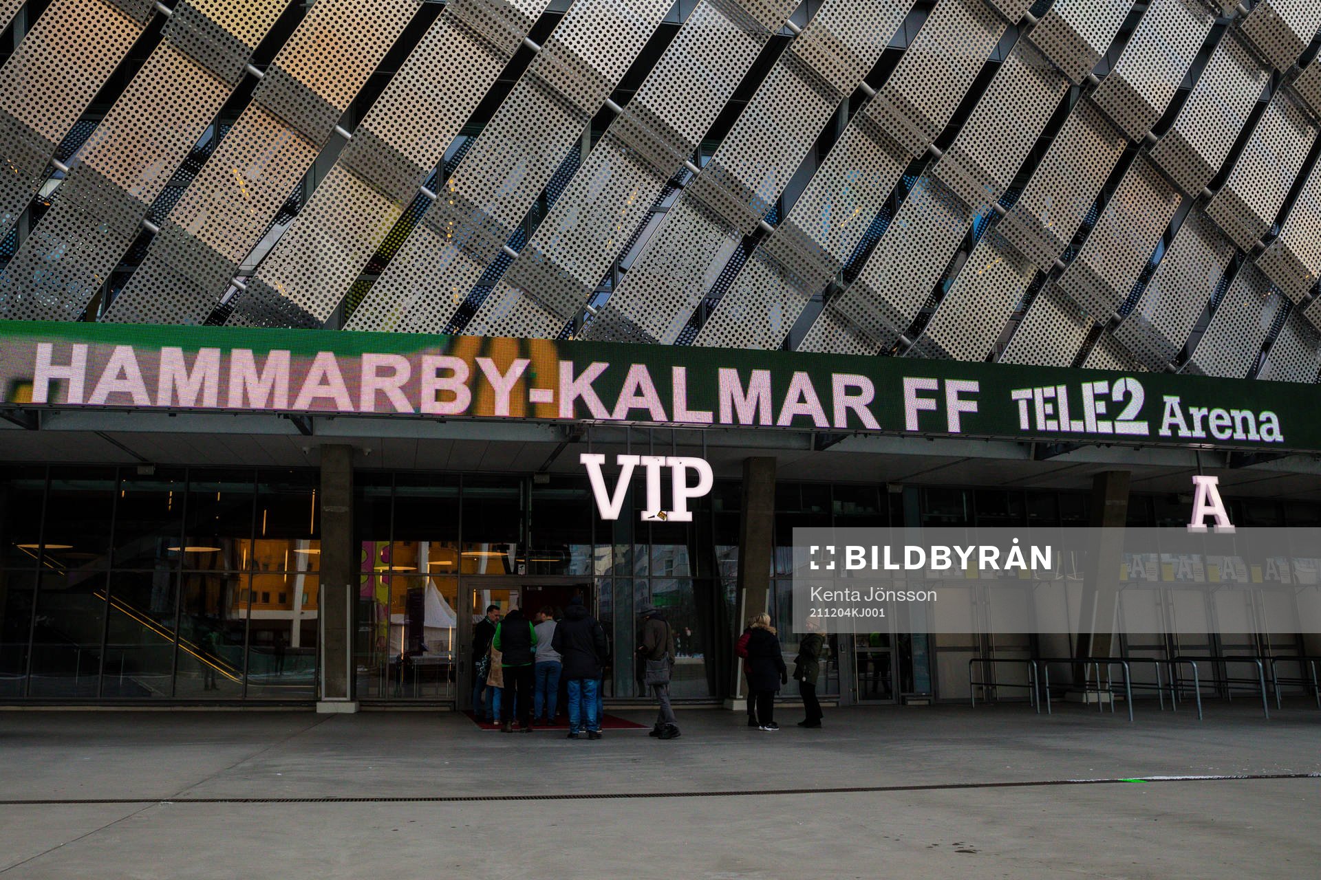 Exteriör av Tele2 Arena