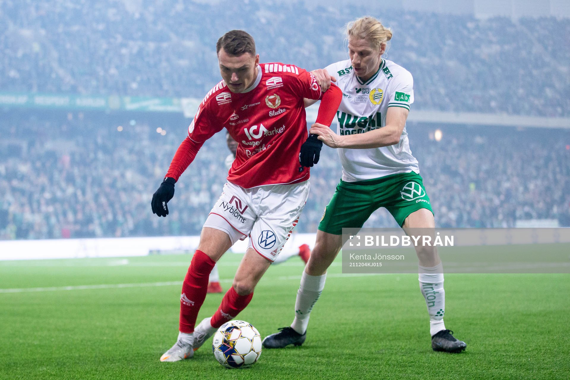 Kalmars Piotr Johansson och Hammarbys Gustav Ludwigson