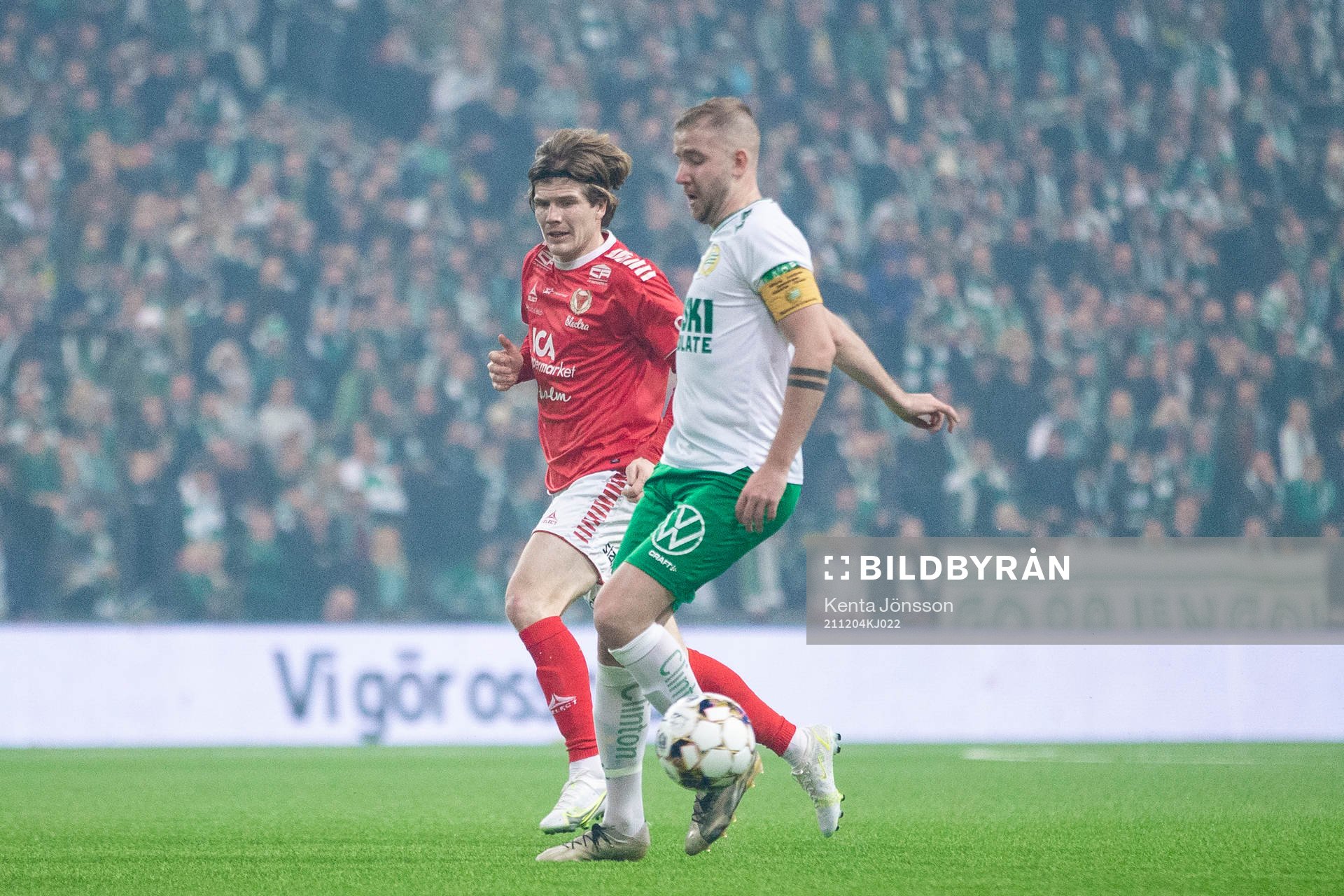 Kalmars Oliver Berg och Hammarbys Darijan Bojanic