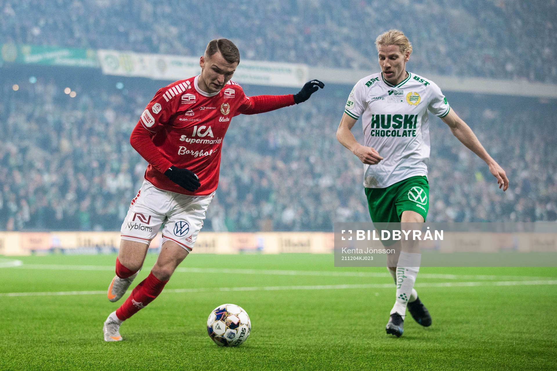 Kalmars Piotr Johansson och Hammarbys Gustav Ludwigson