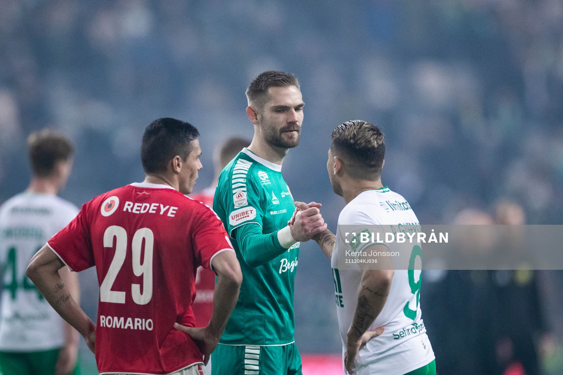 Kalmars målvakt Lucas Hägg Johansson och Hammarbys