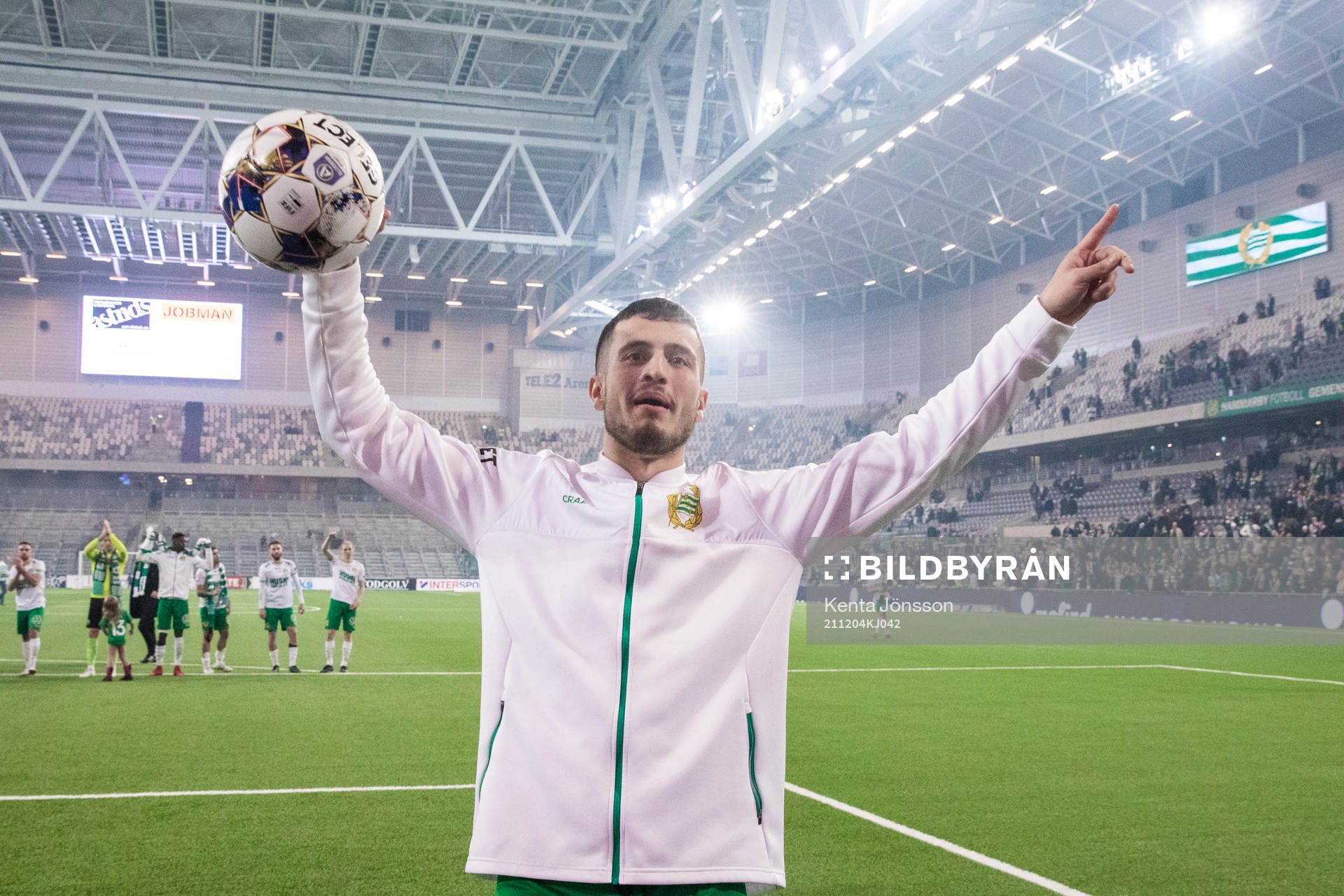 Hammarbys Astrit Selmani jublar