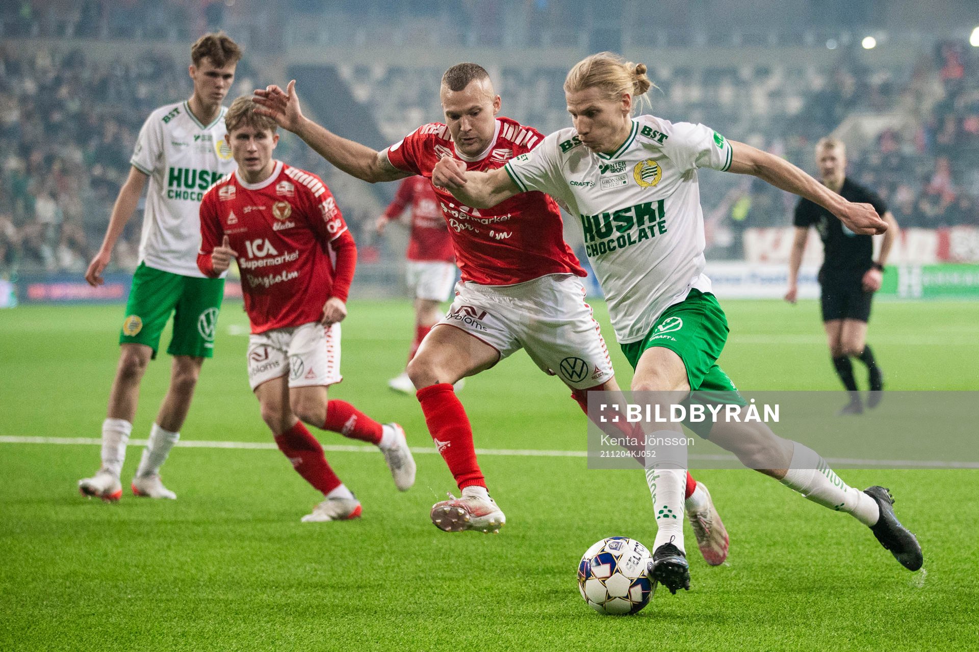 Kalmars Tobias Andersson och Hammarbys Gustav Ludwigson