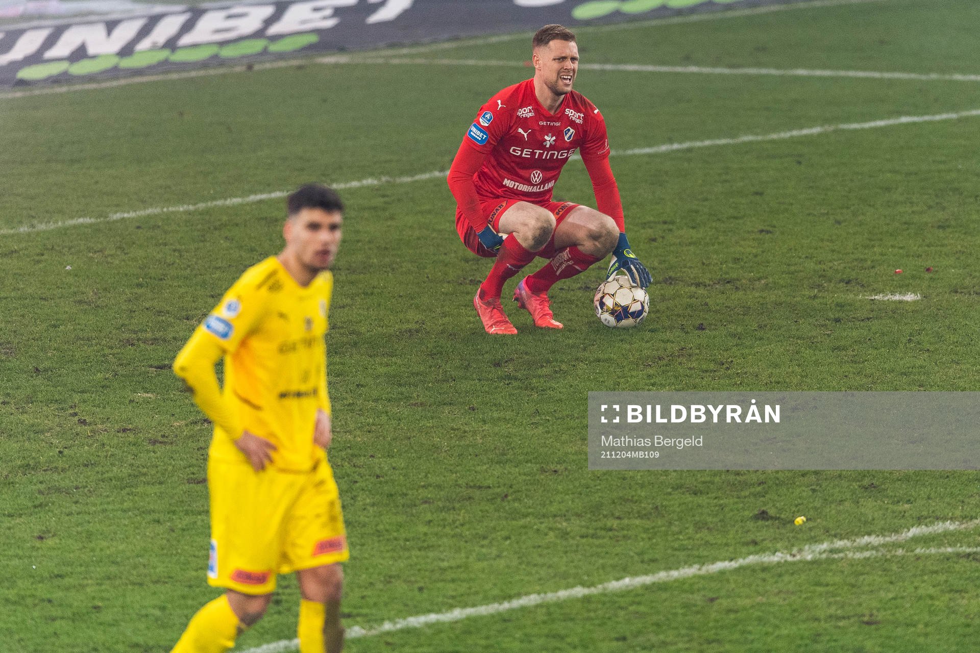 Halmstads målvakt Malkolm Nilsson Säfqvist