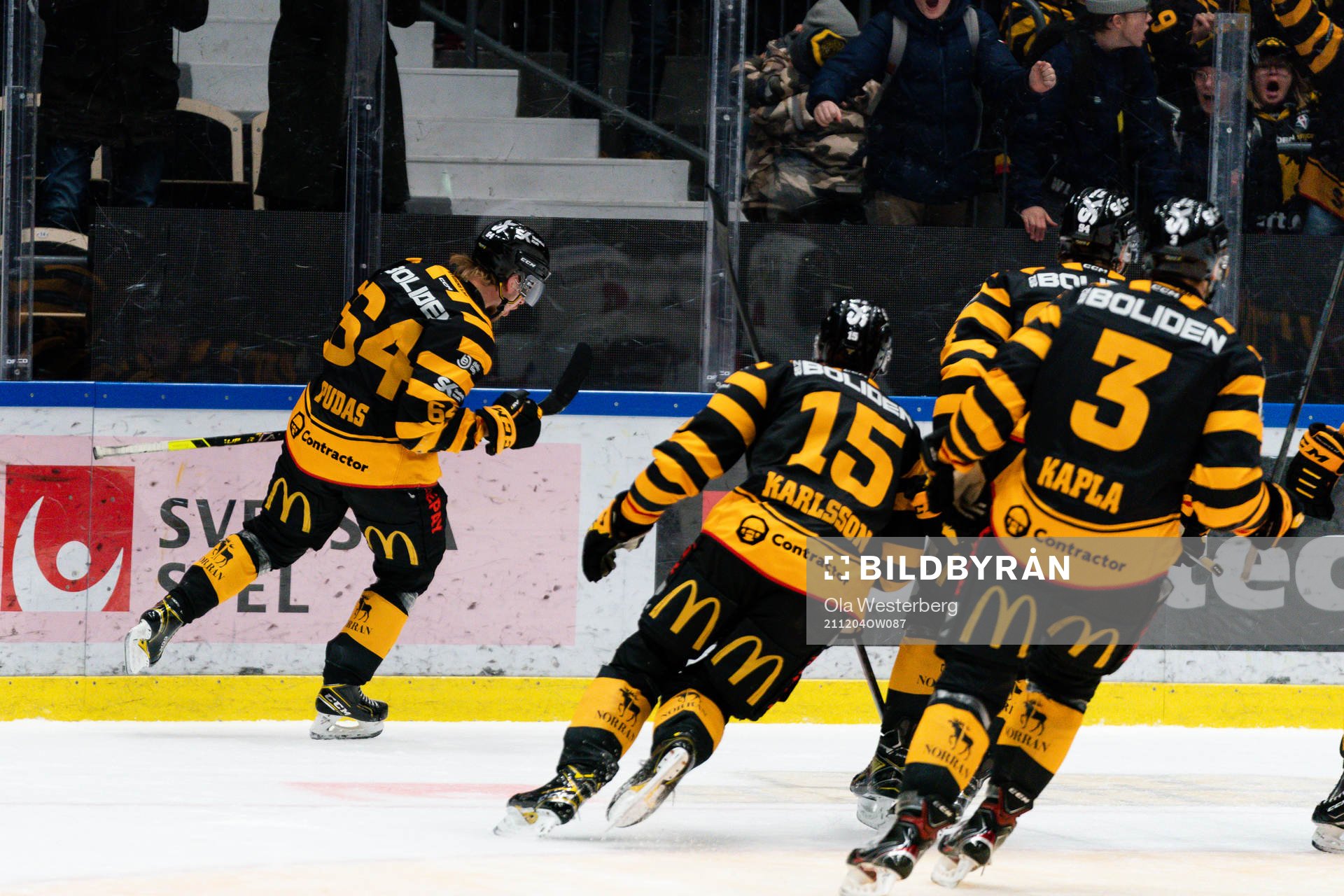 Skellefteås Jonathan Pudas,Melker Karlsson och Michael