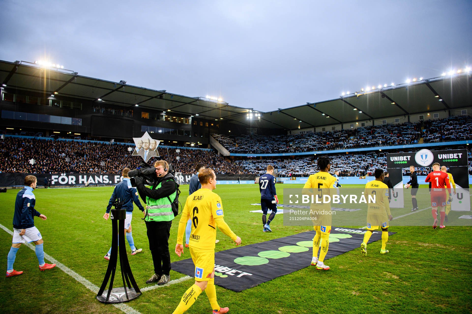 Malmö FFs och Halmstads spelare