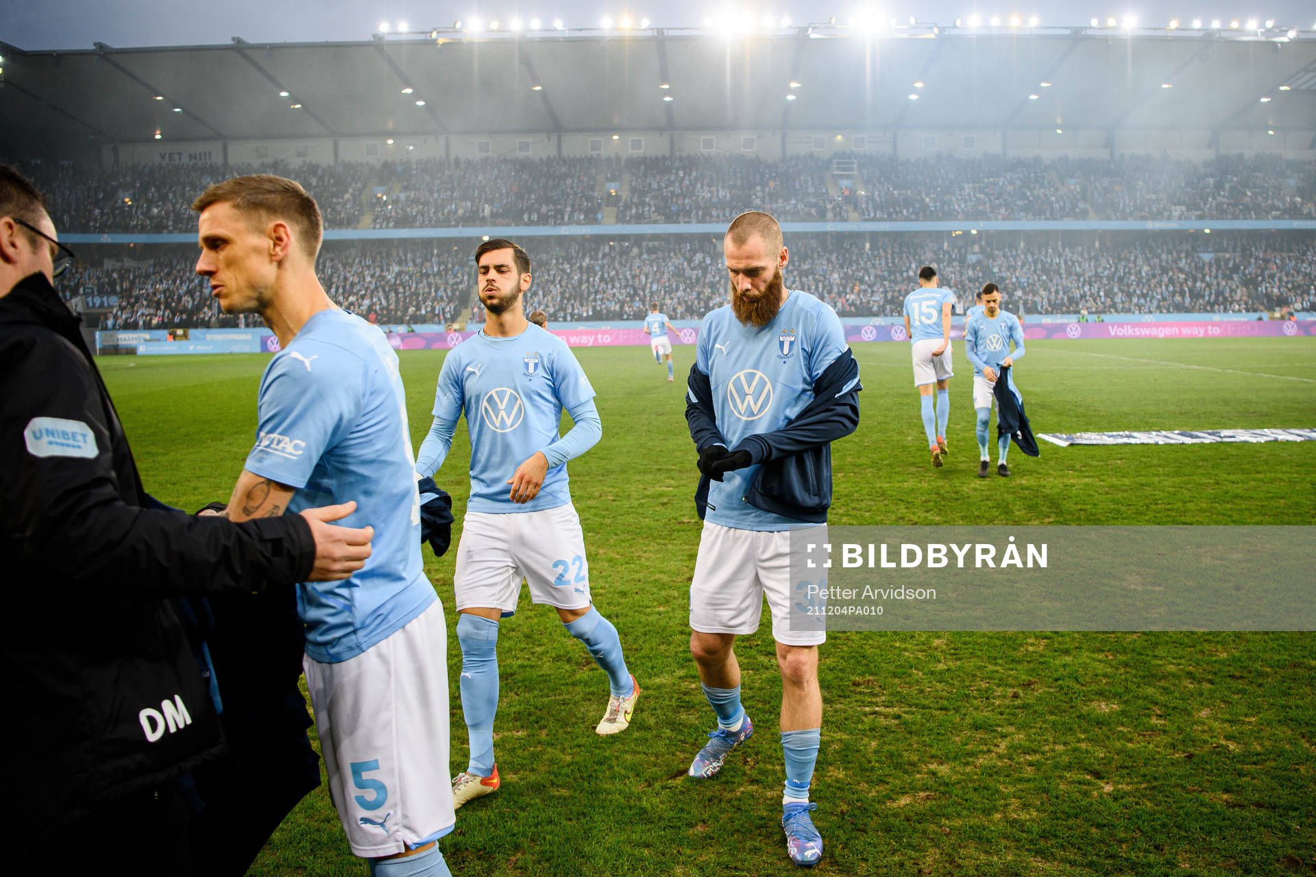 Malmö FFs Sören Rieks , Adi Nalic och Jo Inge Berget