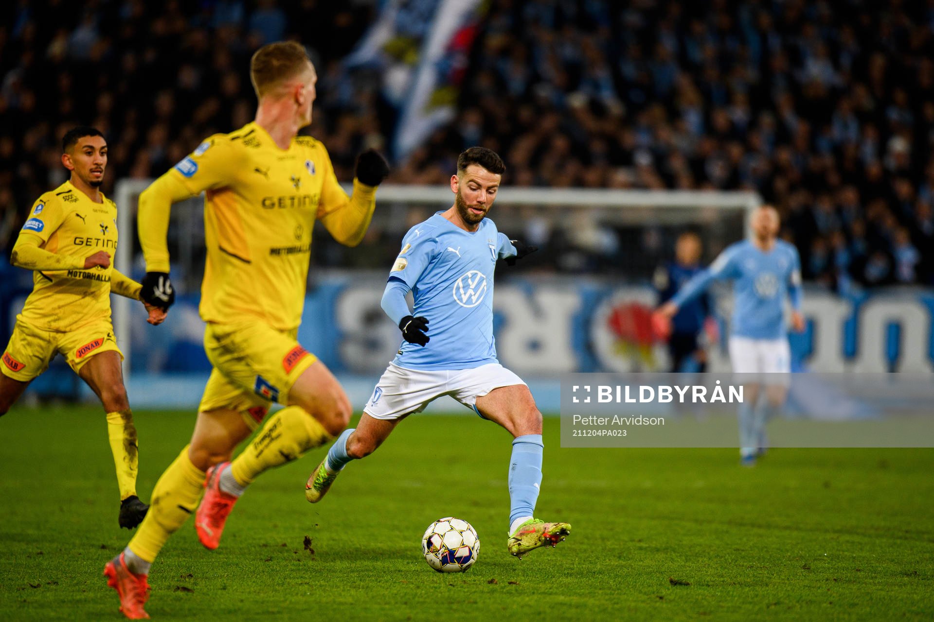 Malmö FFs /under fotbollsmatchen i Allsvenskan mellan
