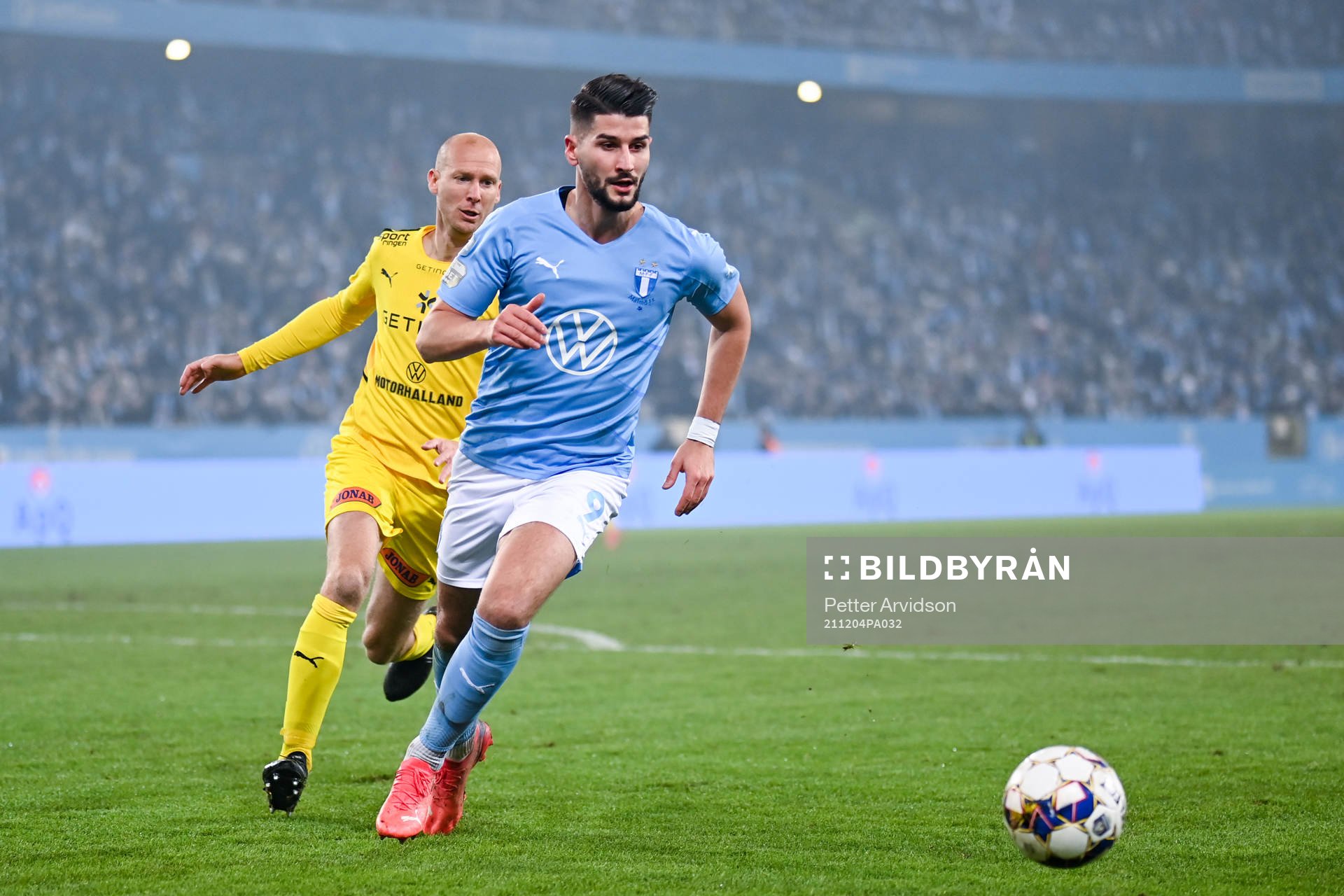 Halmstads Andreas Johansson och Malmö FFs Antonio Colak