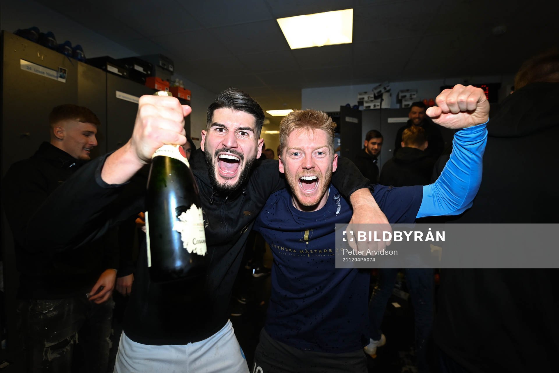 Malmö FFs Antonio Colak och Anders Christiansen jublar i