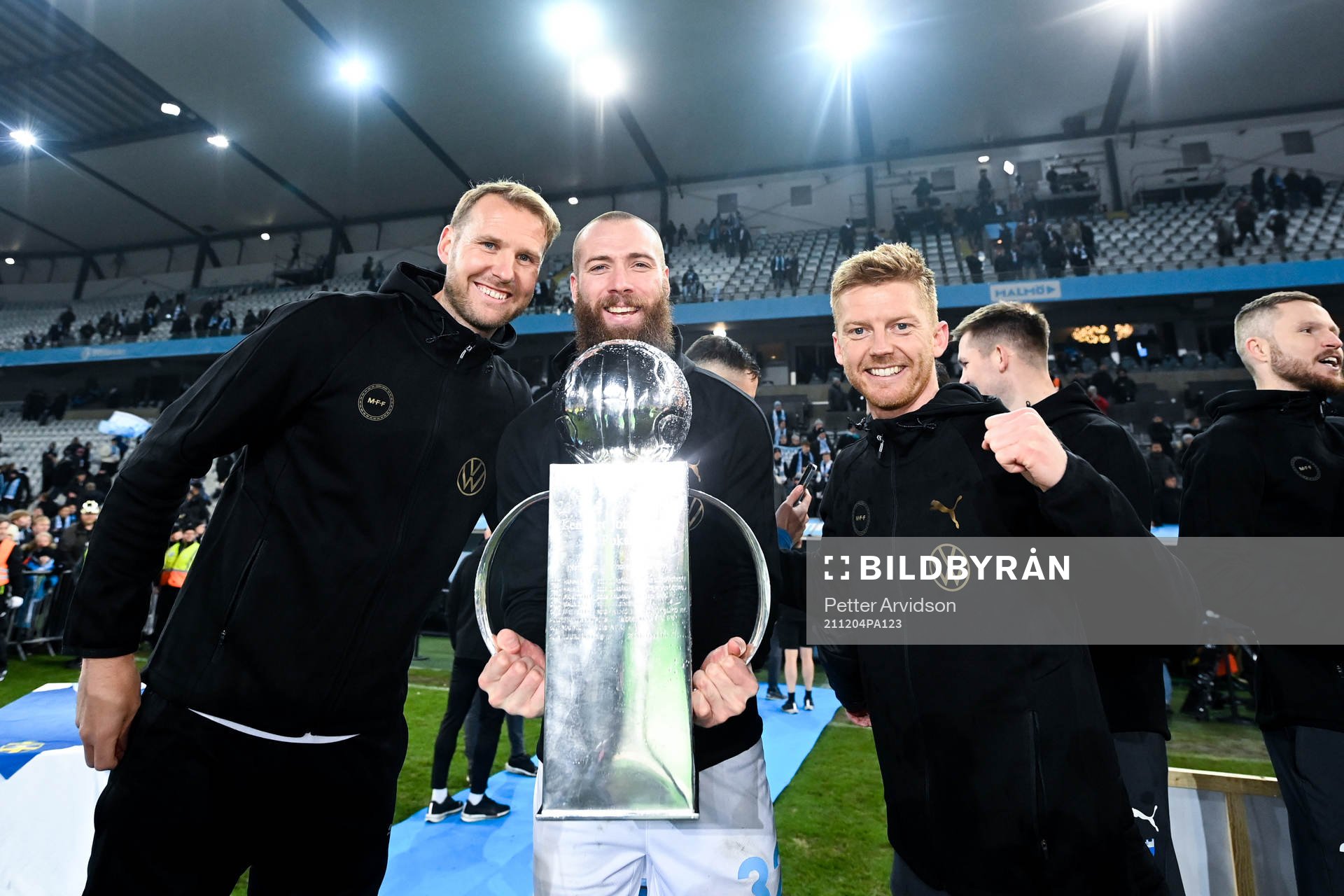 Malmö FFs Ola Toivonen , Jo Inge Berget och Anders