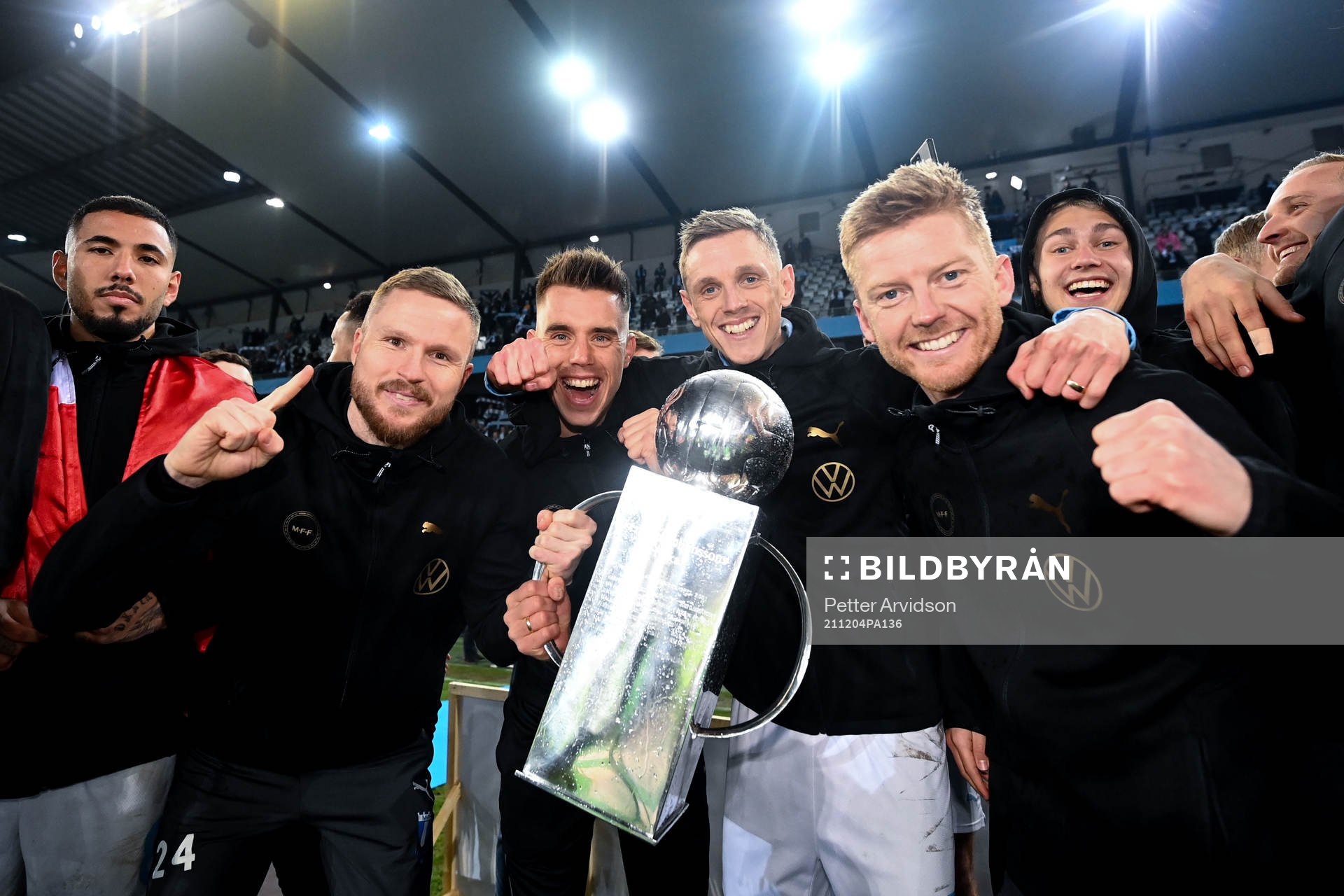 Malmö FFs Lasse Nielsen , Jonas Knudsen , Sören Rieks och