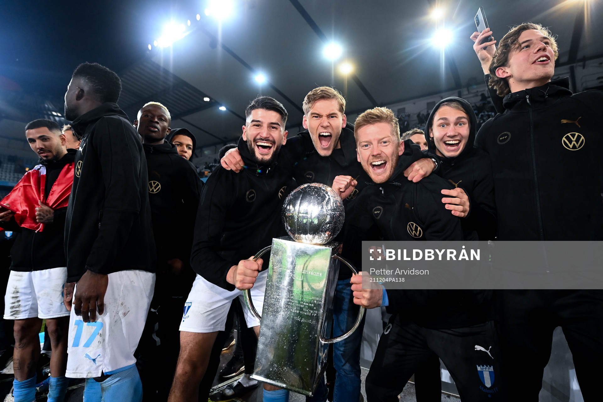 Malmö FFs Antonio Colak , Felix Beijmo och Anders