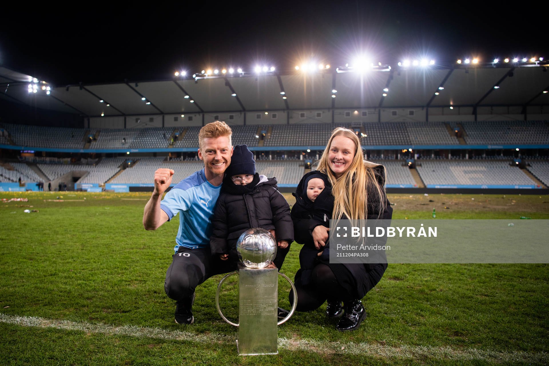 Malmö FFs Anders Christiansen med familj