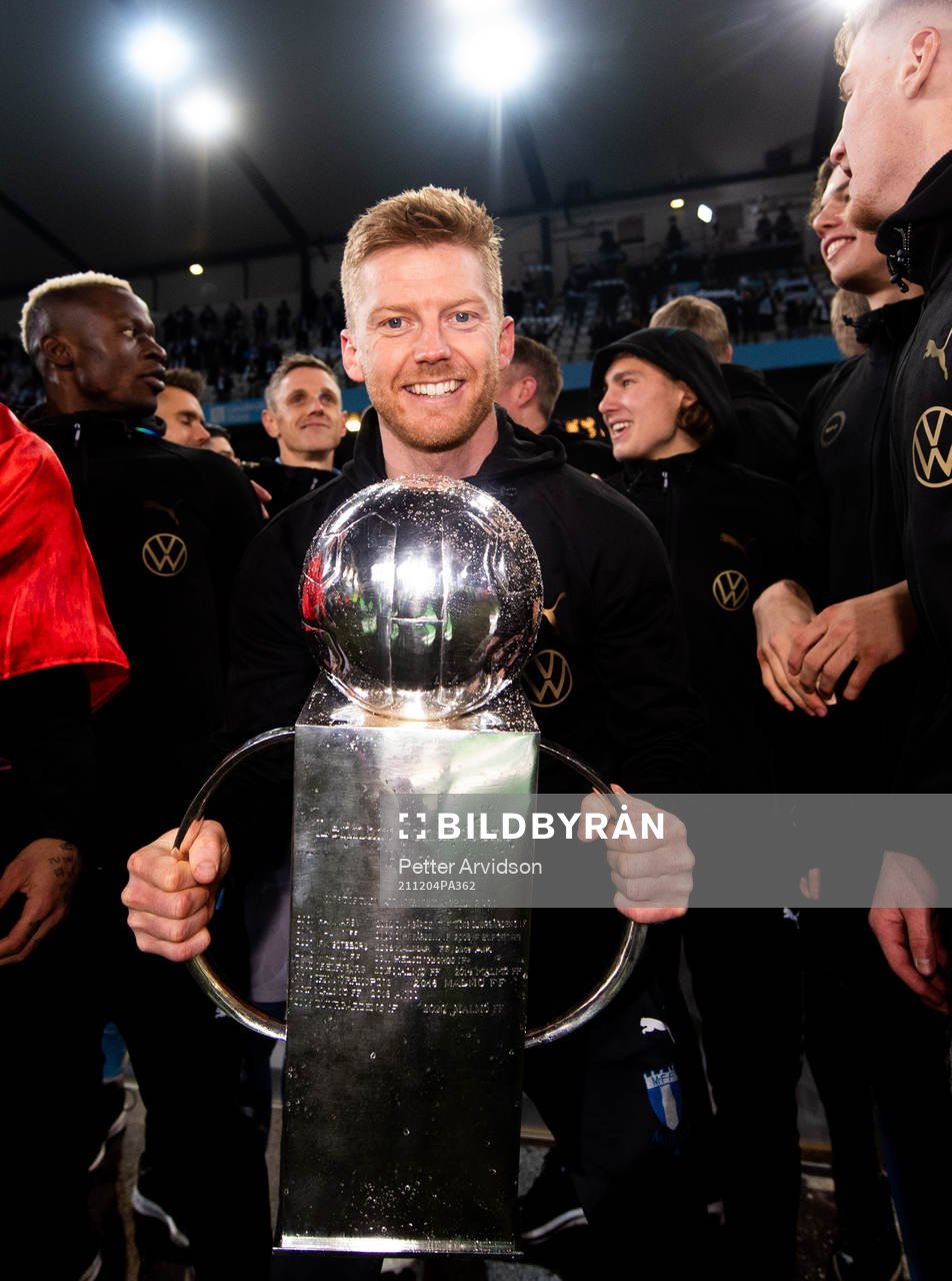 Malmö FFs Anders Christiansen jublar med Lennart