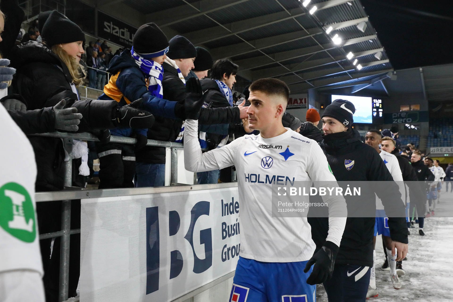 IFK Norrköpings IFK Norrköpings Carl Björk tackar
