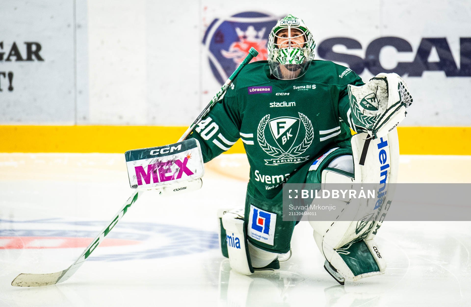 Färjestads målvakt Henrik Haukeland
