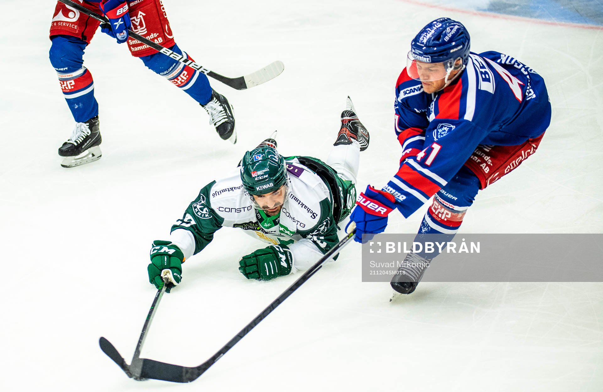 Färjestads Martin Johansson och Oskarshamns Johan Johnsson