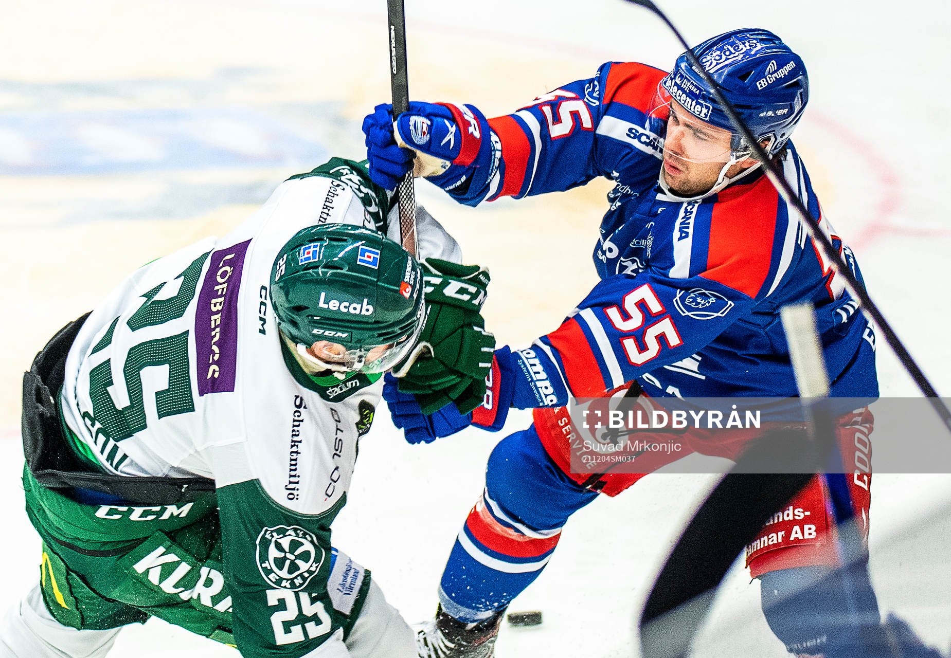 Färjestads Martin Johansson och Oskarshamns David