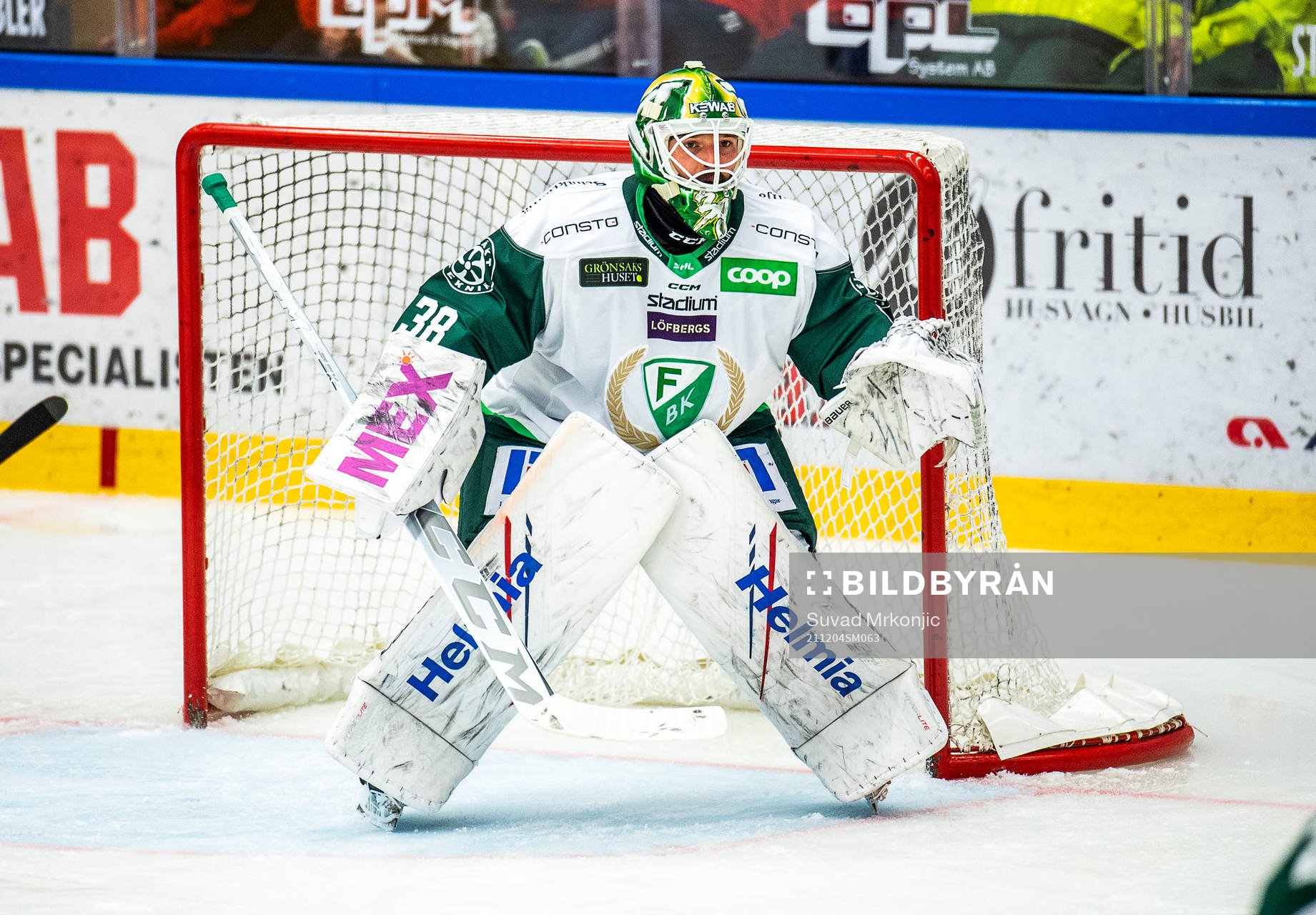 Färjestads målvakt Dominik Furch