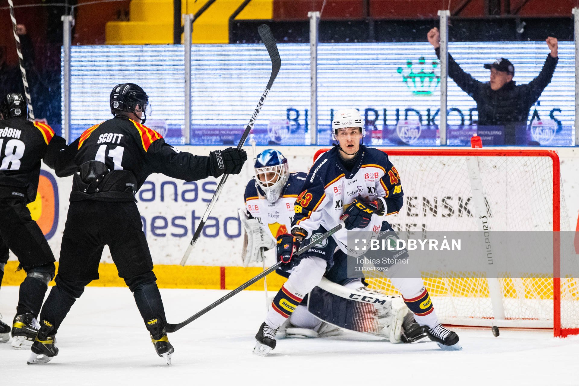 Brynäs Greg Scott jublar