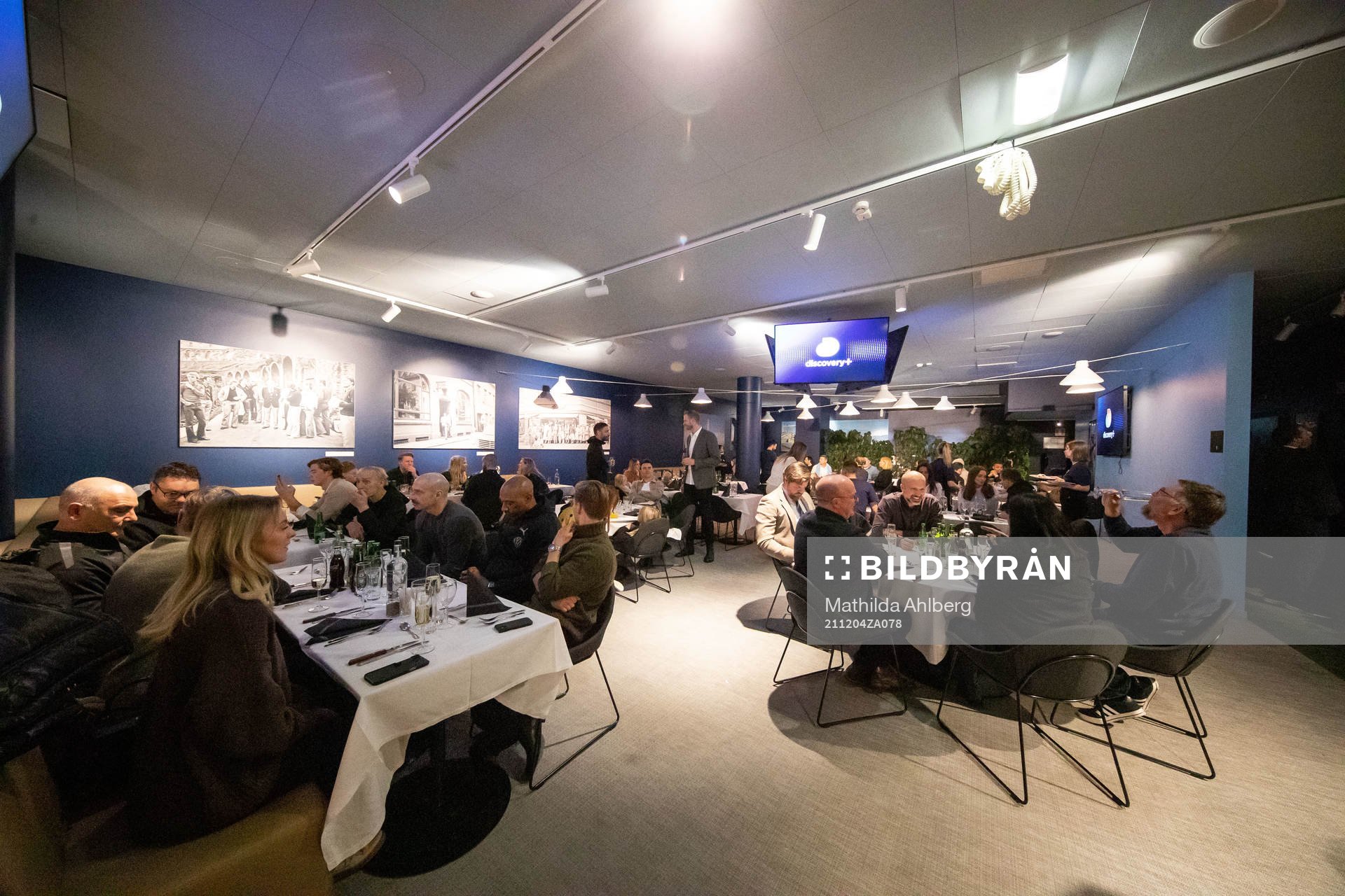 Malmö FFs spelare och ledare på middag